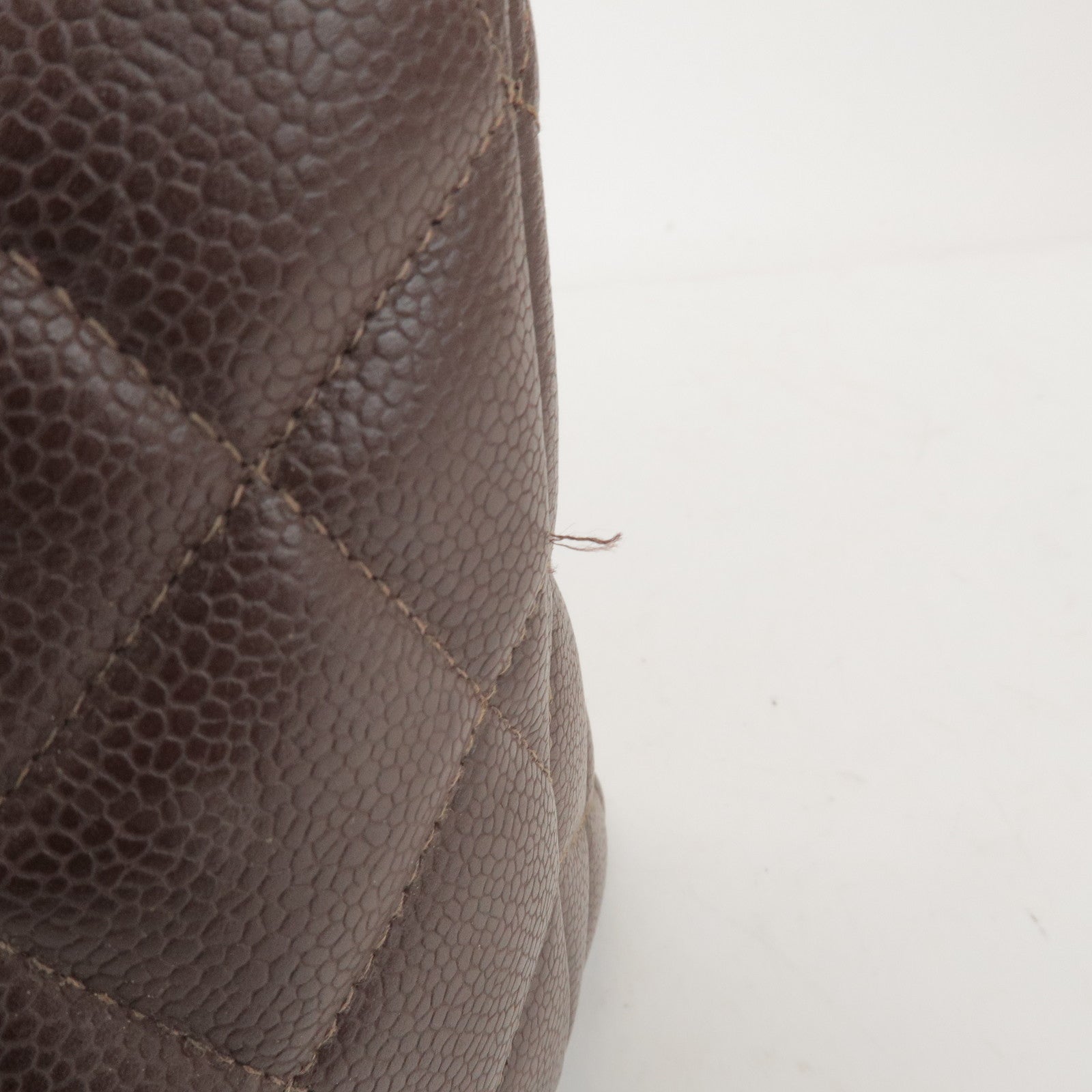 CHANEL Matelasse COCO Mark Caviarskin Medallion Tote Bag A01804
