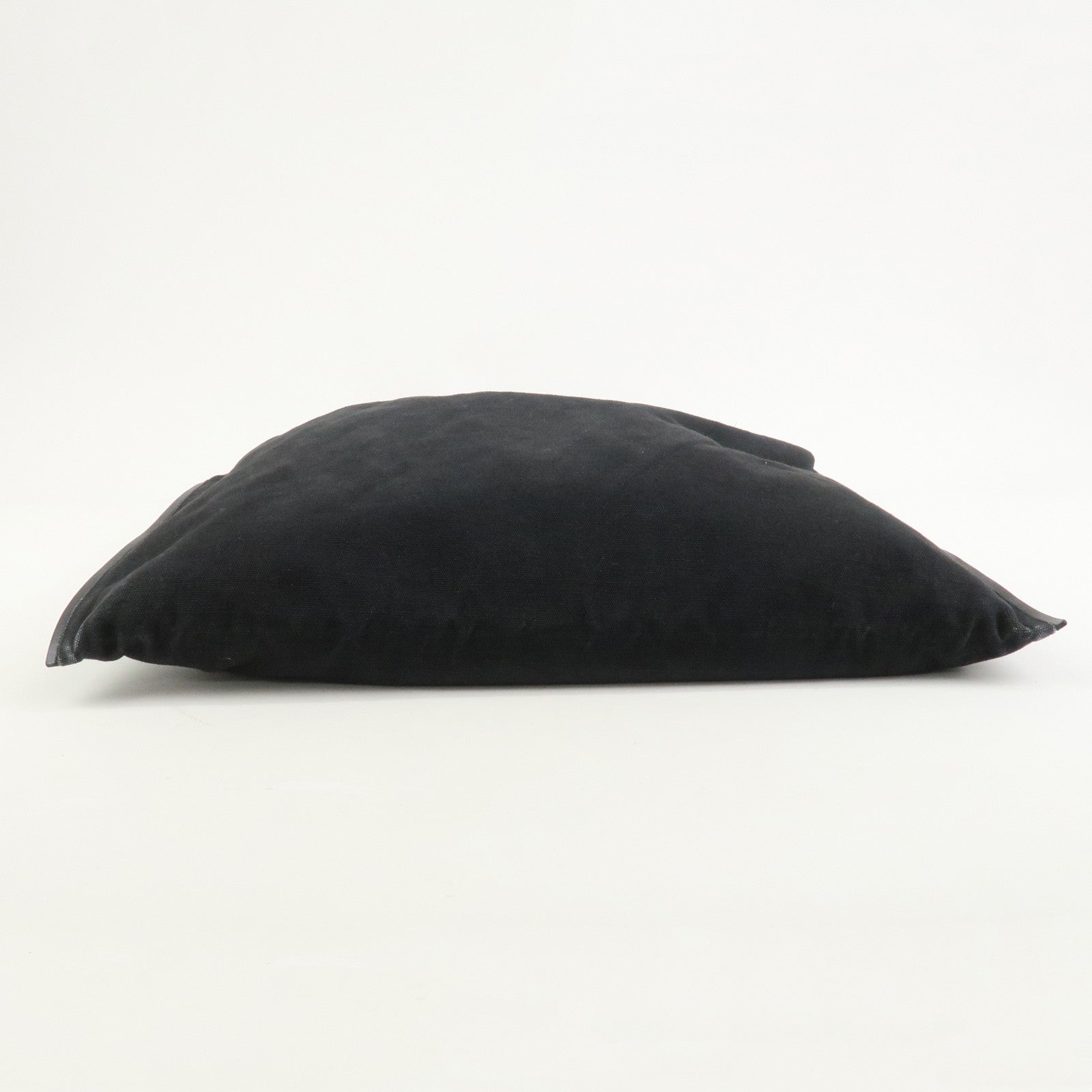 JIL SANDER Canvas Leather Shoulder Bag Crossbody Bag Black