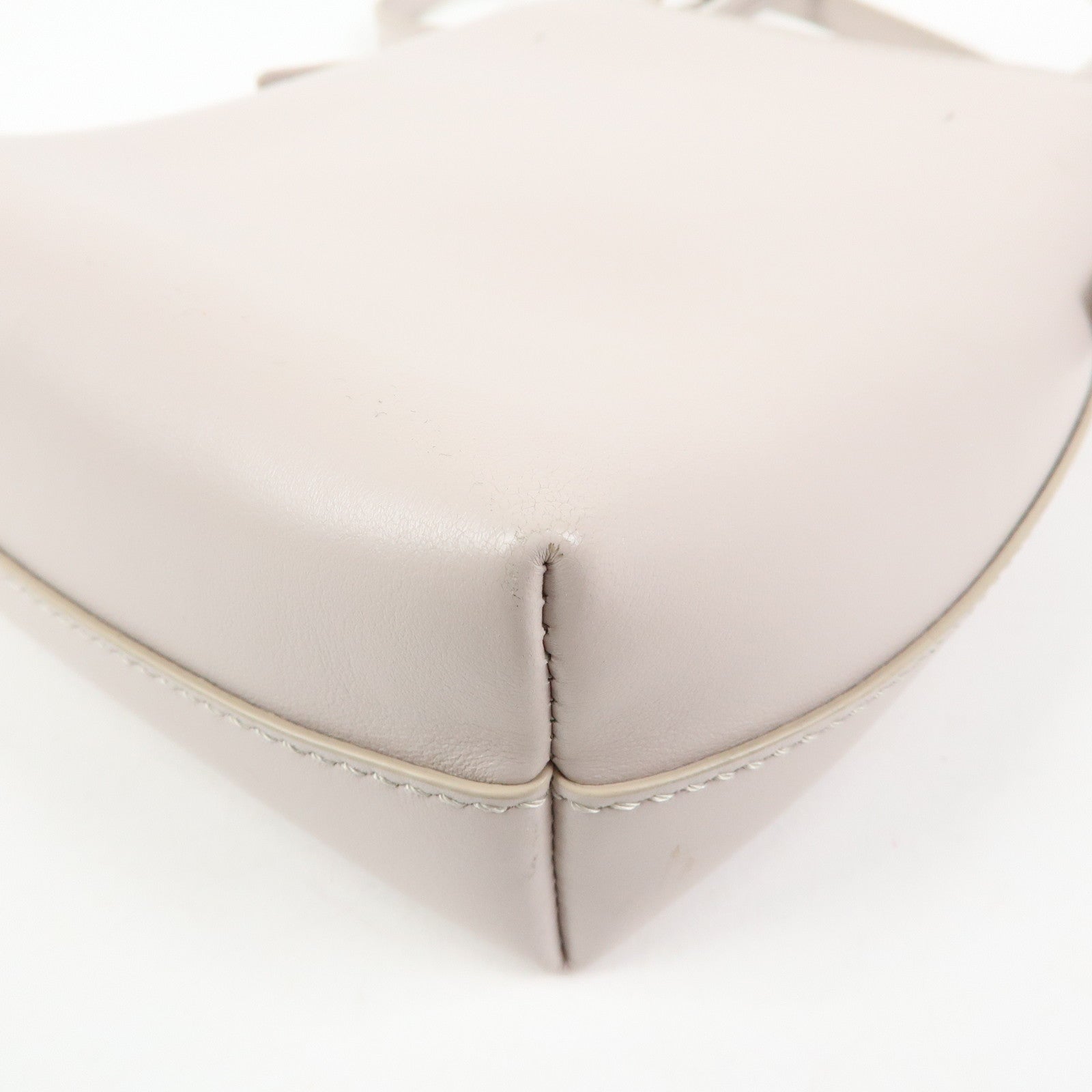 Chloe Sense Micro Leather 2Way Bag Shoulder Bag Hand Bag Pink Beige