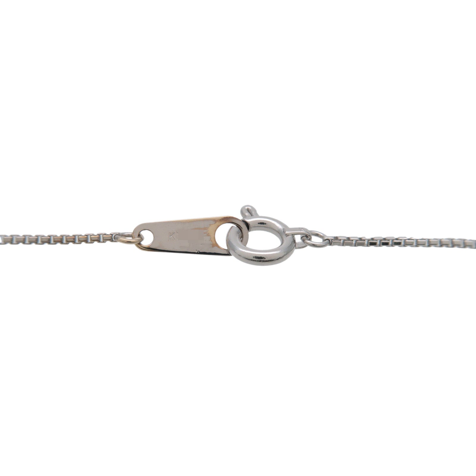 VENDOME AOYAMA Cross 10P Diamond Necklace 750WG 0.20ct White Gold