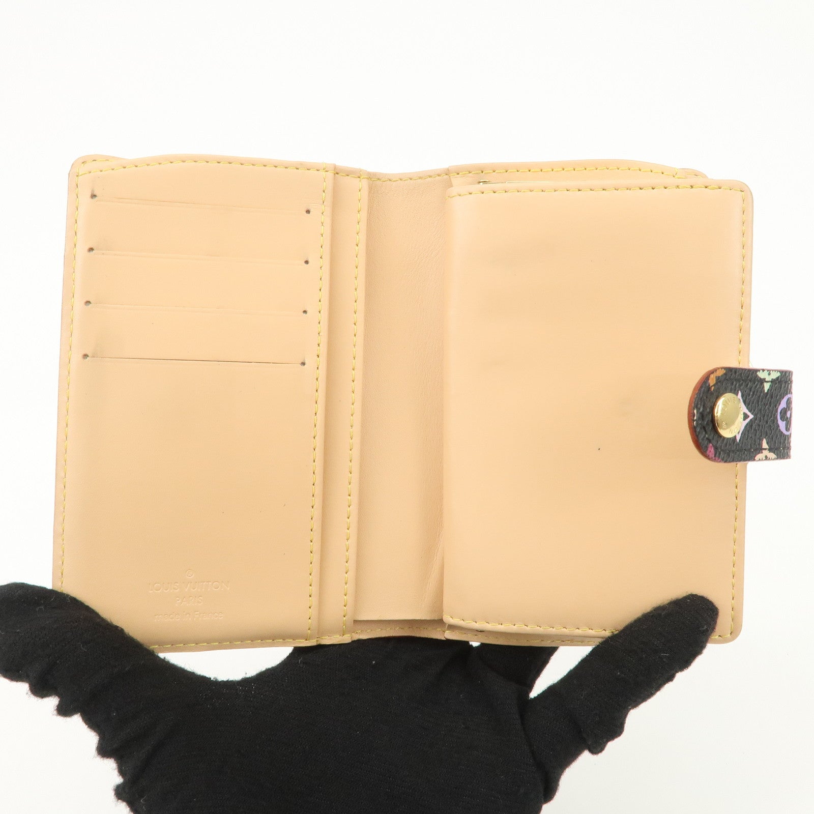 Louis Vuitton Monogram Multicolor Portefeuille Billets Viennois Wallet Noir M92988 Used