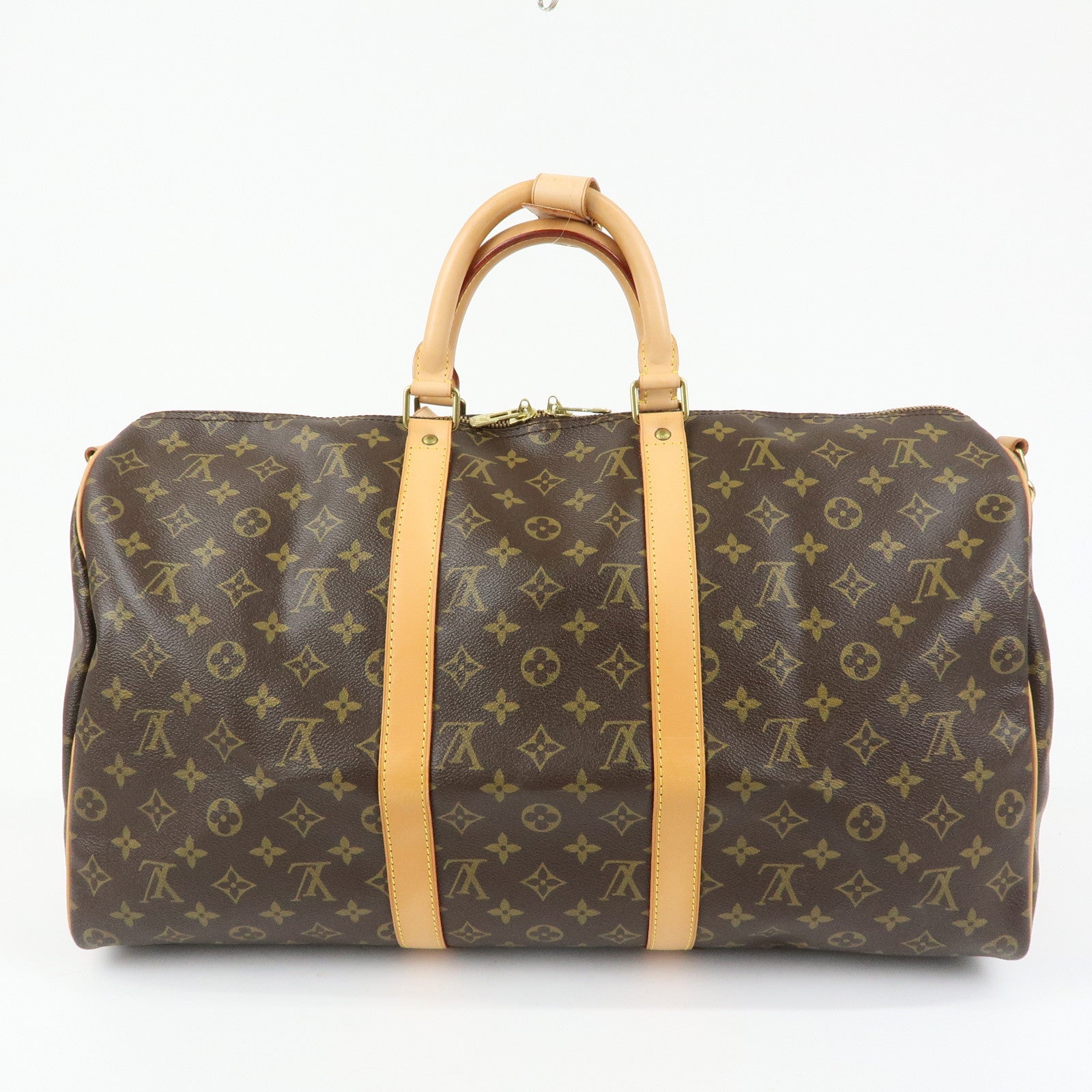 Louis Vuitton Monogram Keep All Bandouliere 50 Boston Bag M41416