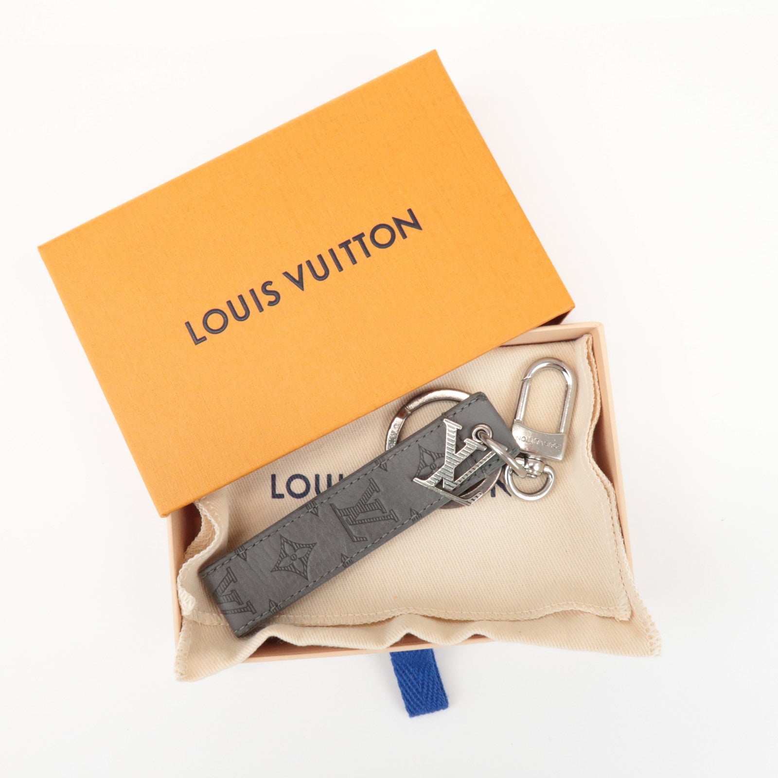 Louis Vuitton Monogram Shadow Dragonne Key Charm Key Holder M82373