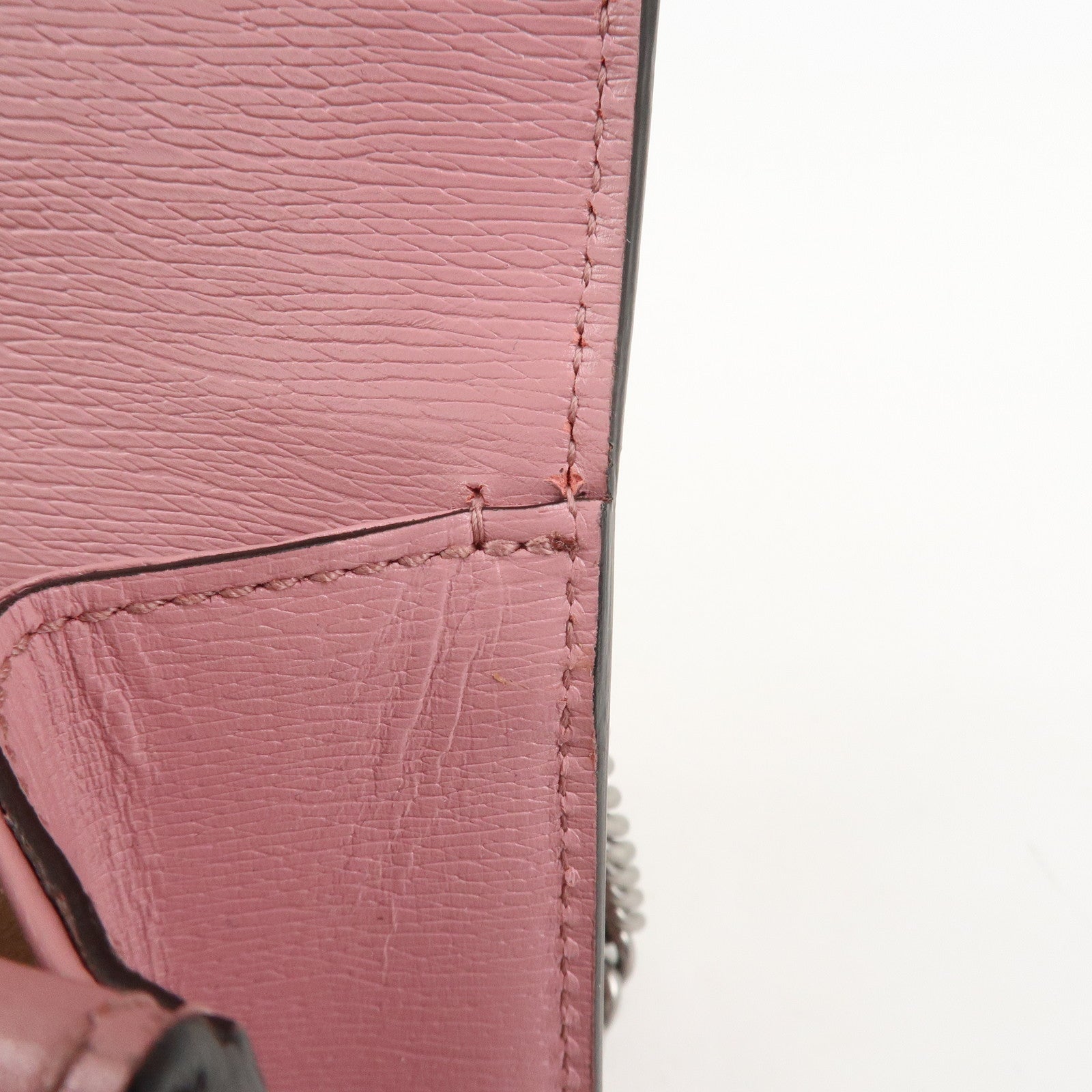 GUCCI Dionysus Leather Chain Shoulder Bag Valentine Limited 421970