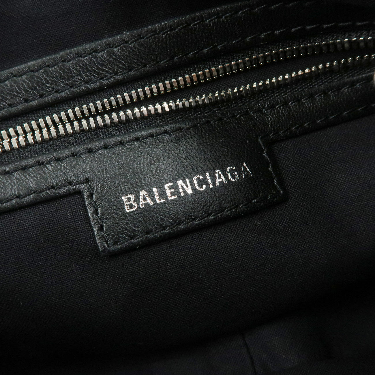 BALENCIAGA Denim Studs Shoulder Bag Hand Bag Blue 671307