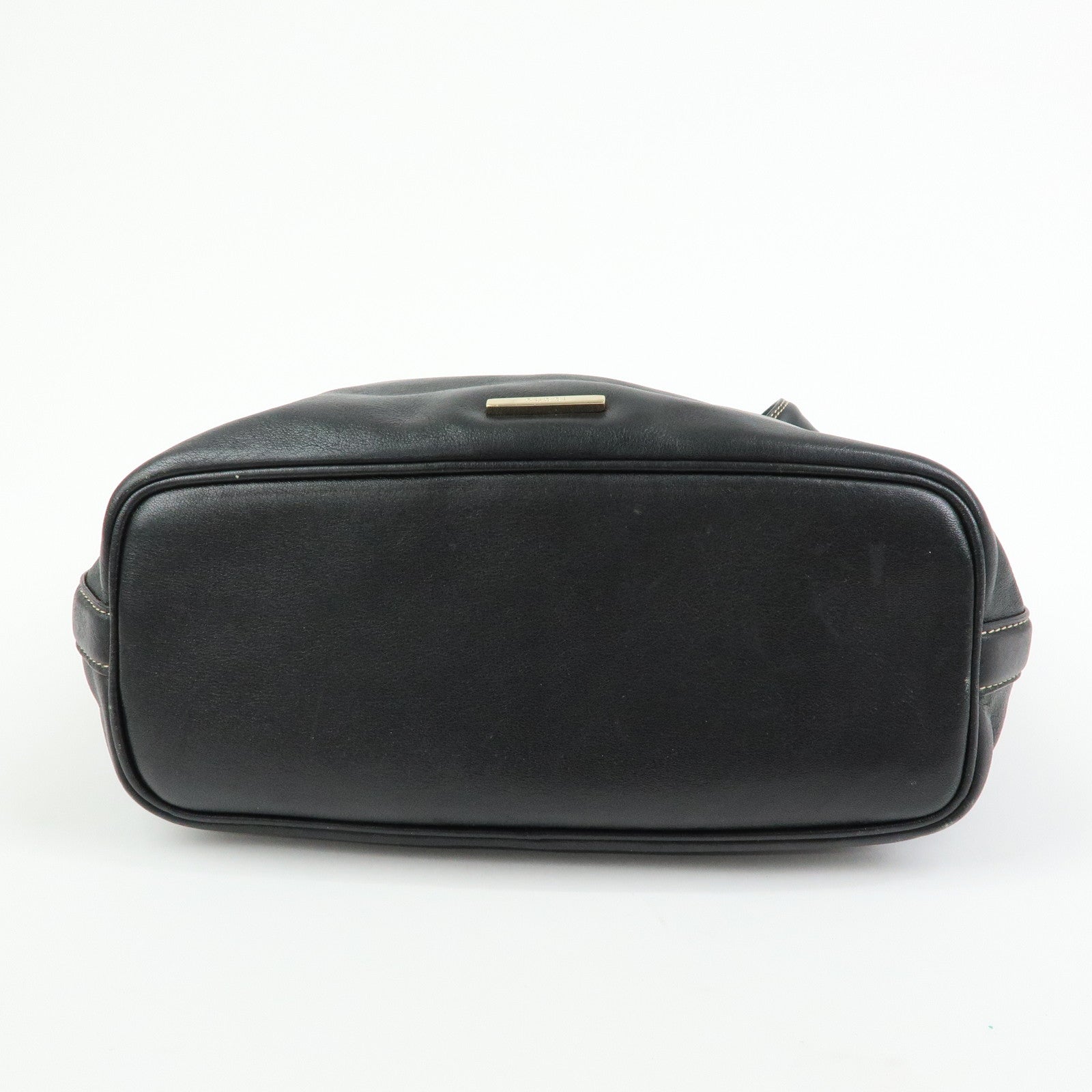 GUCCI Leather Shoulder Bag Hand Bag Black 73885