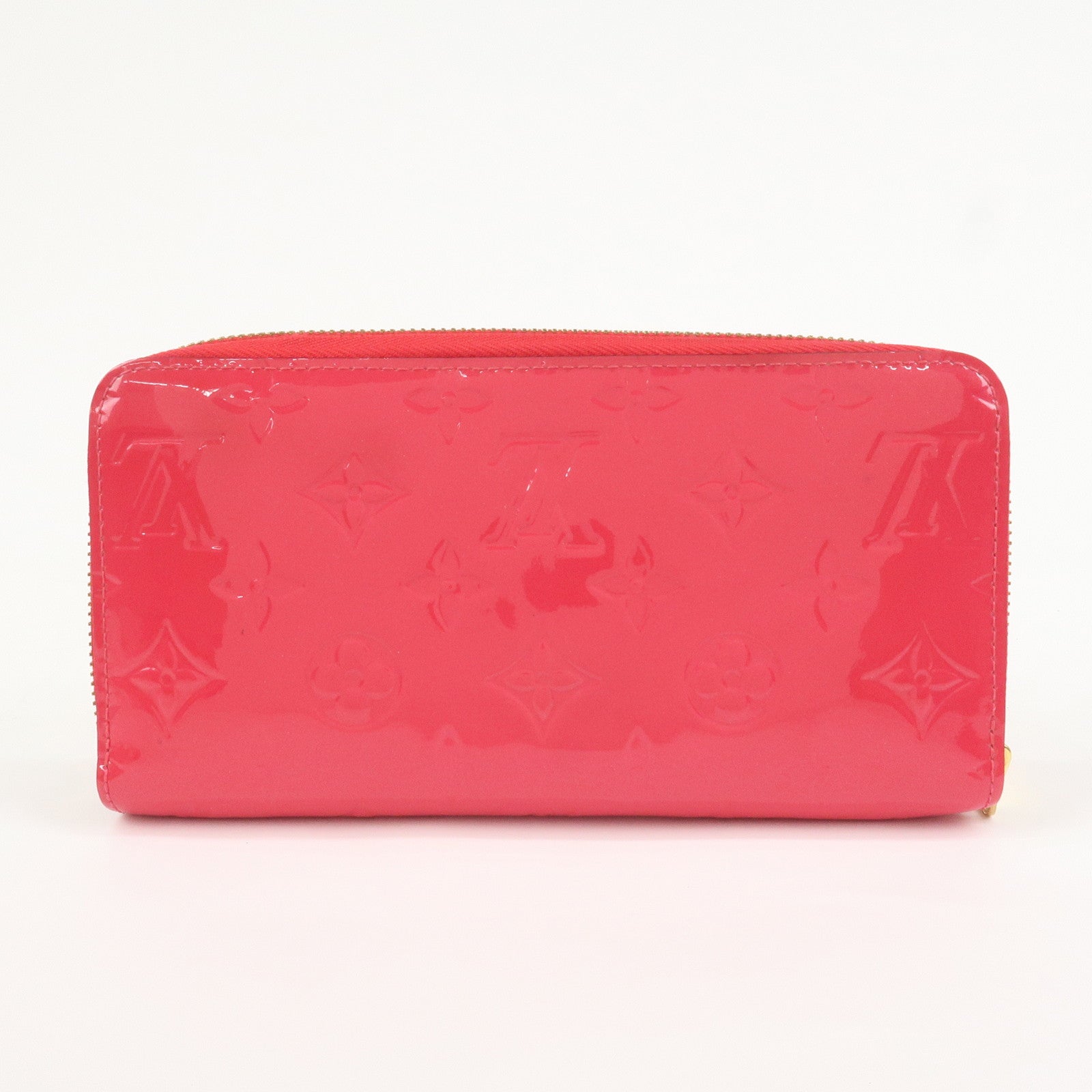 Louis Vuitton Monogram Vernis Round Zippy Wallet Hot Pink M93058