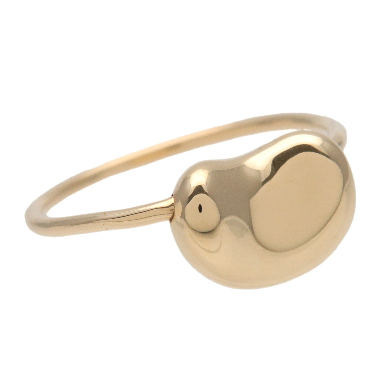 Tiffany & Co Bean Ring K18 750YG Yellow Gold US6 EU52 HK13