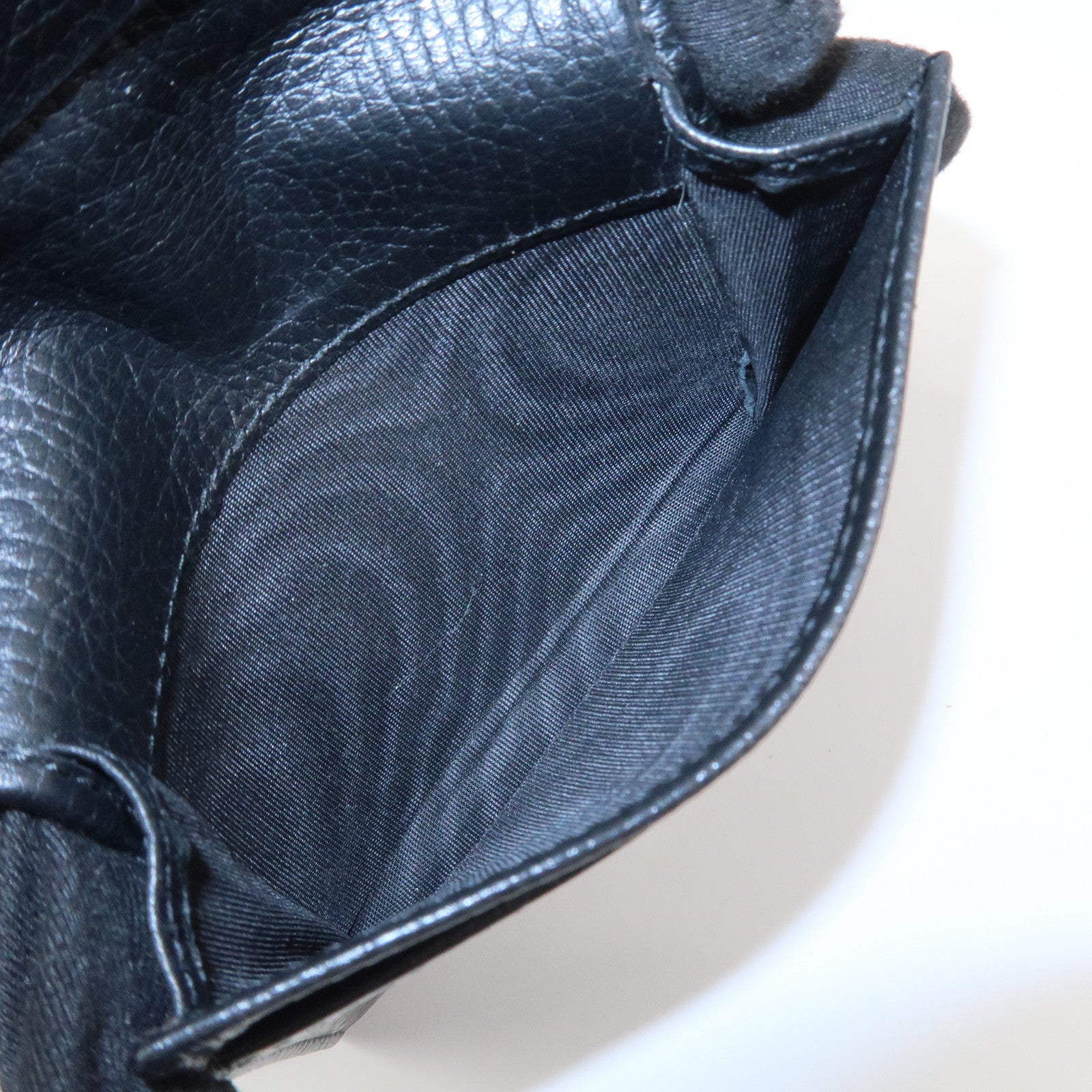 GUCCI GG Marmont Leather Card Case Card Holder Black 474748