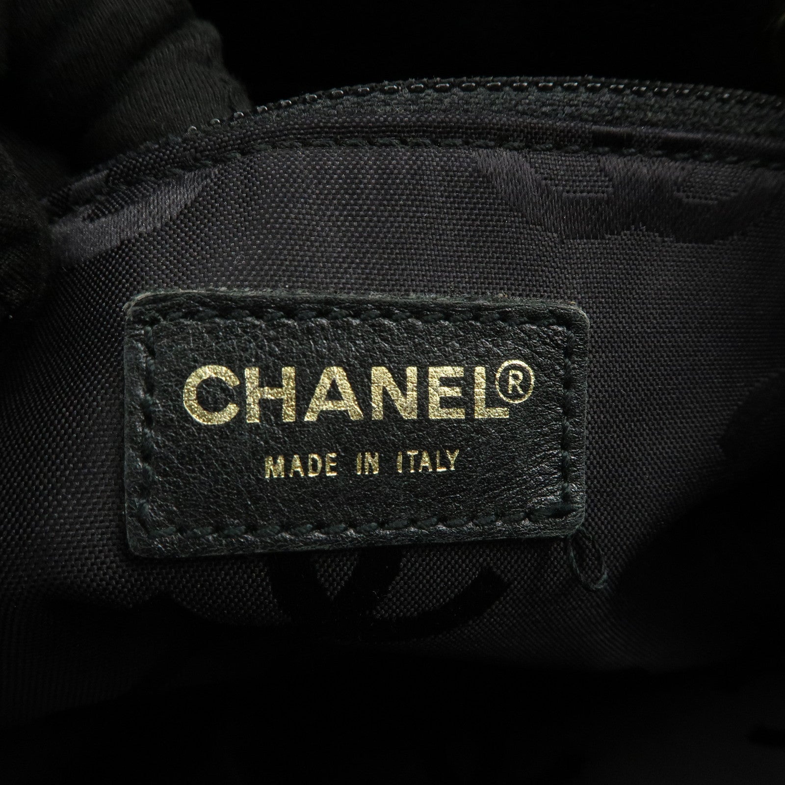 CHANEL COCO Mark Caviarskin Shoulder Bag Tote Bag Black