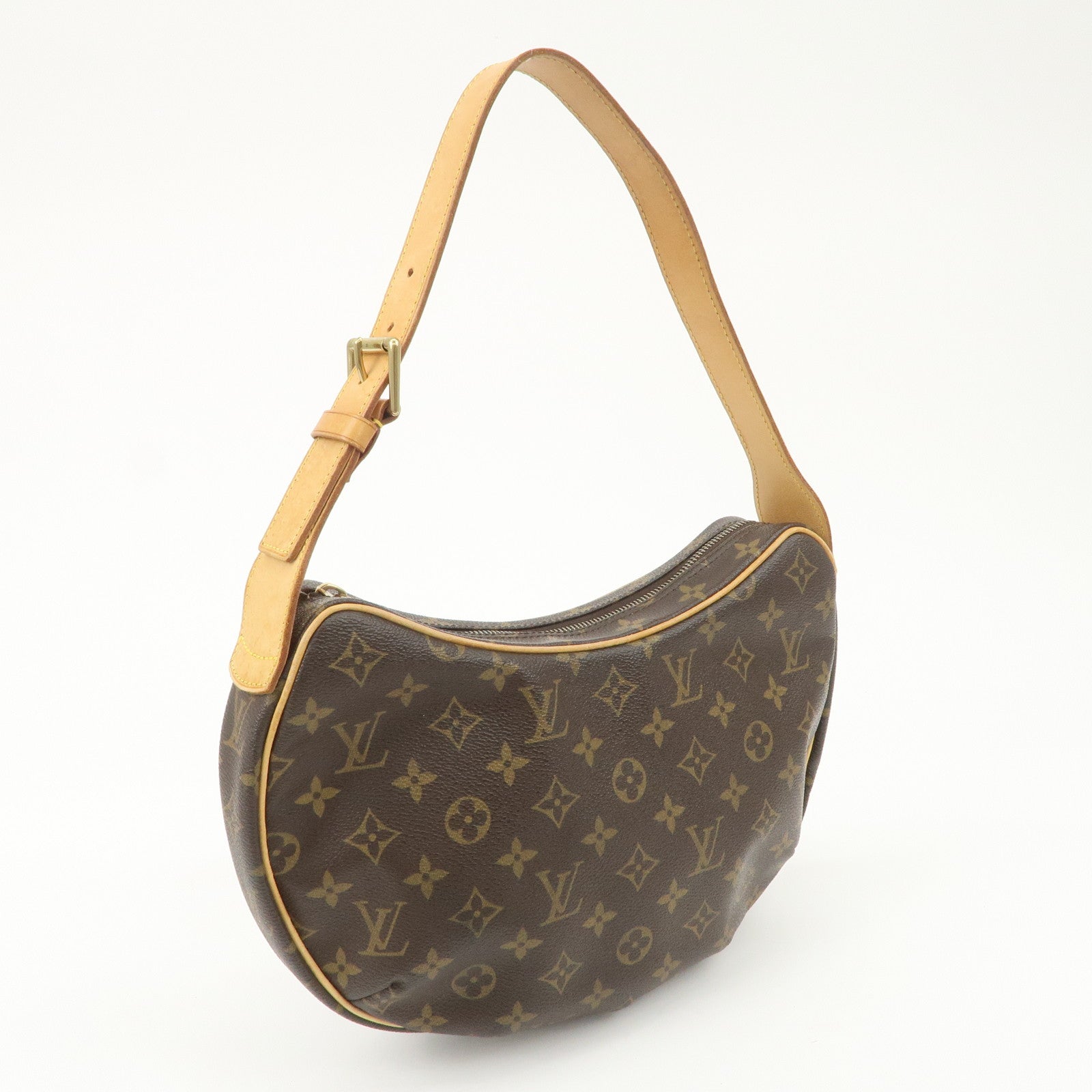 Louis Vuitton Monogram Croissant MM Shoulder Bag Brown M51512
