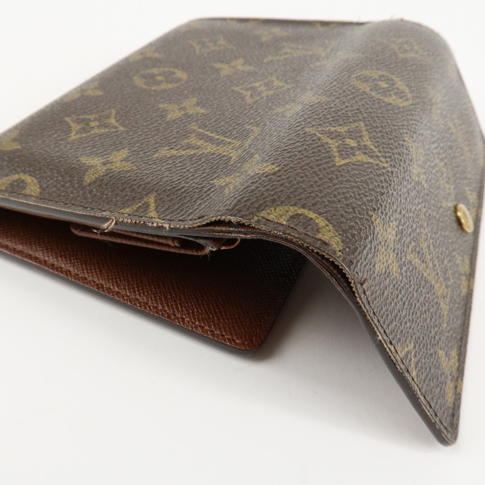 Louis Vuitton Monogram Porte Tresor Etui Papiers Wallet M61202 Used
