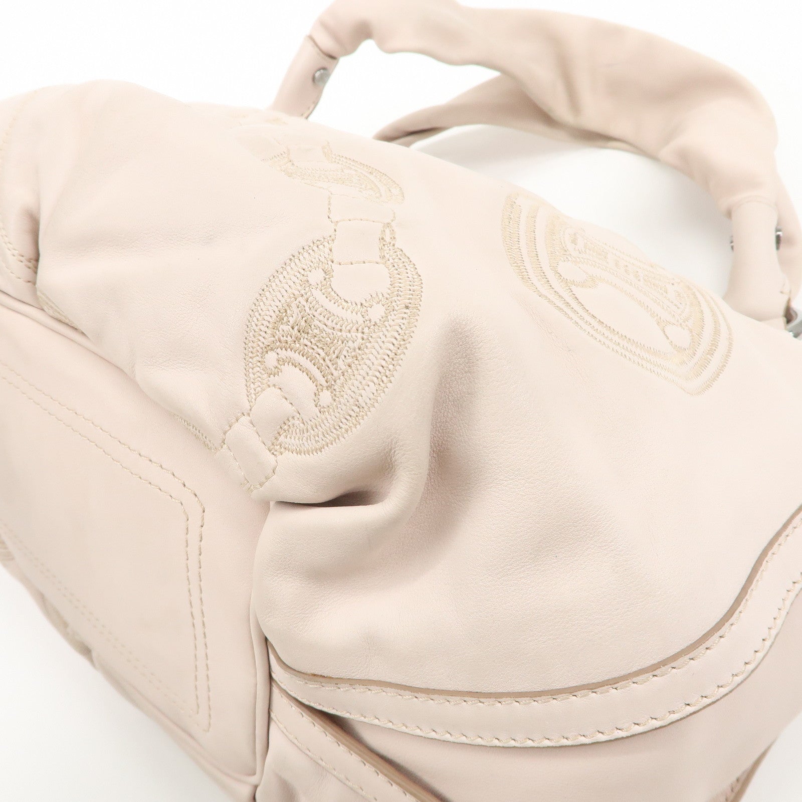 CELINE Leather Bitter Sweet Hand Bag Shoulder Bag Pink