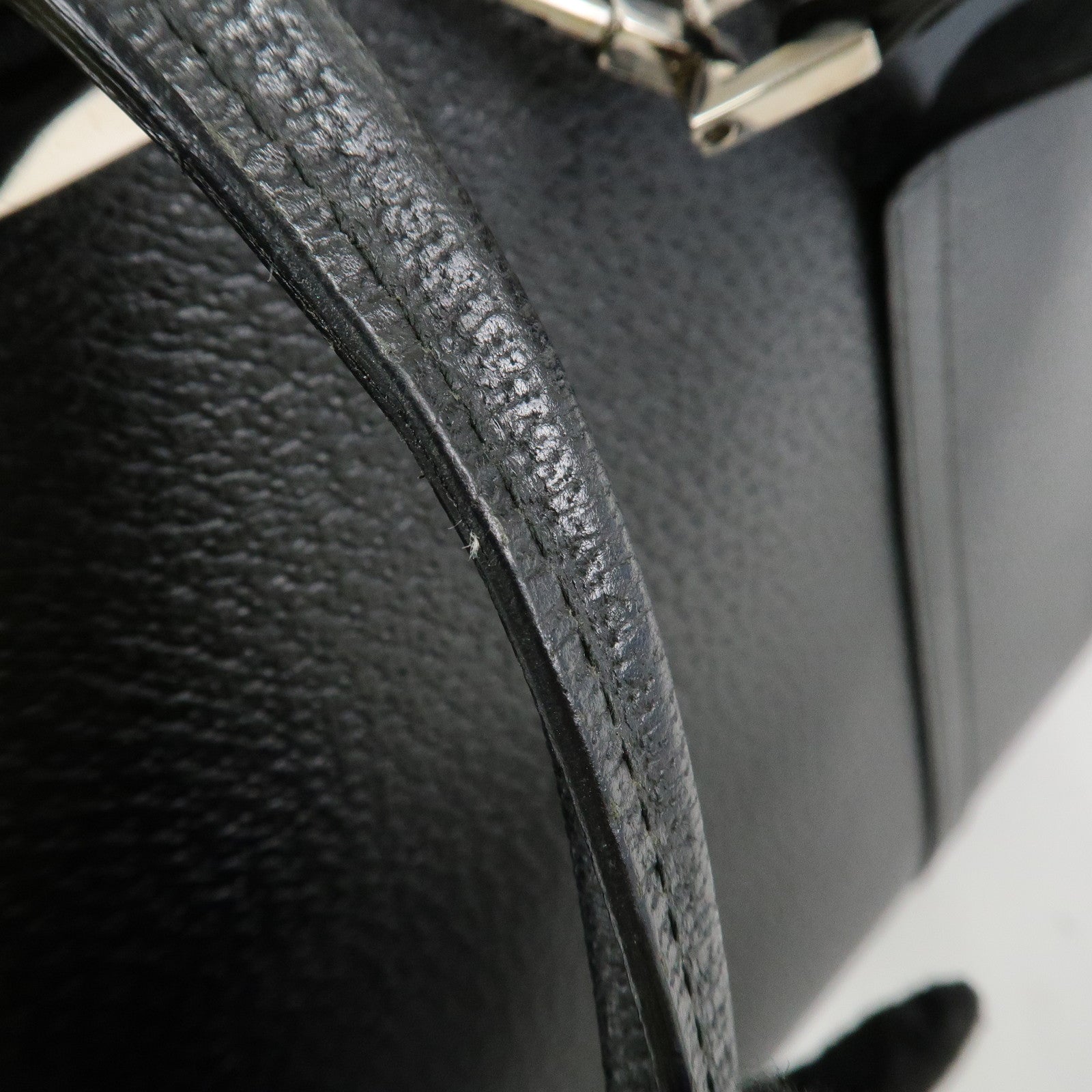 GUCCI Jackie Leather Shoulder bag Tote Bag 002.1073 Black Silver HDW Used