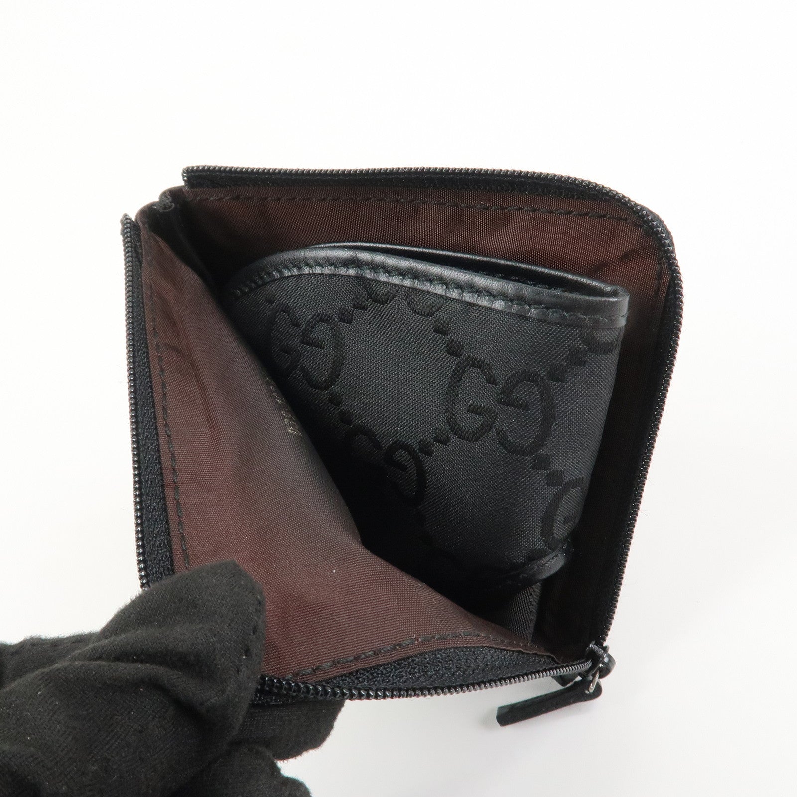 GUCCI GG Nylon Eye Mask Black 039.1034