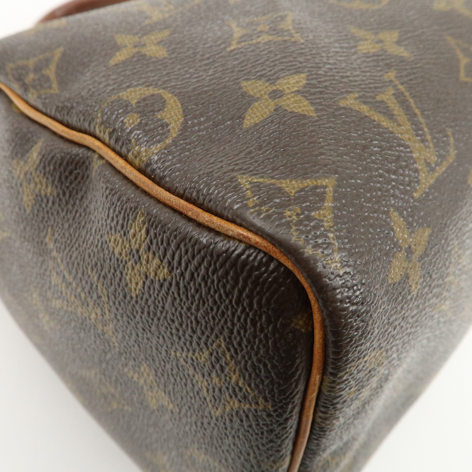 Louis Vuitton Monogram Speedy 25 Hand Bag Boston Bag Brown M41528 Used