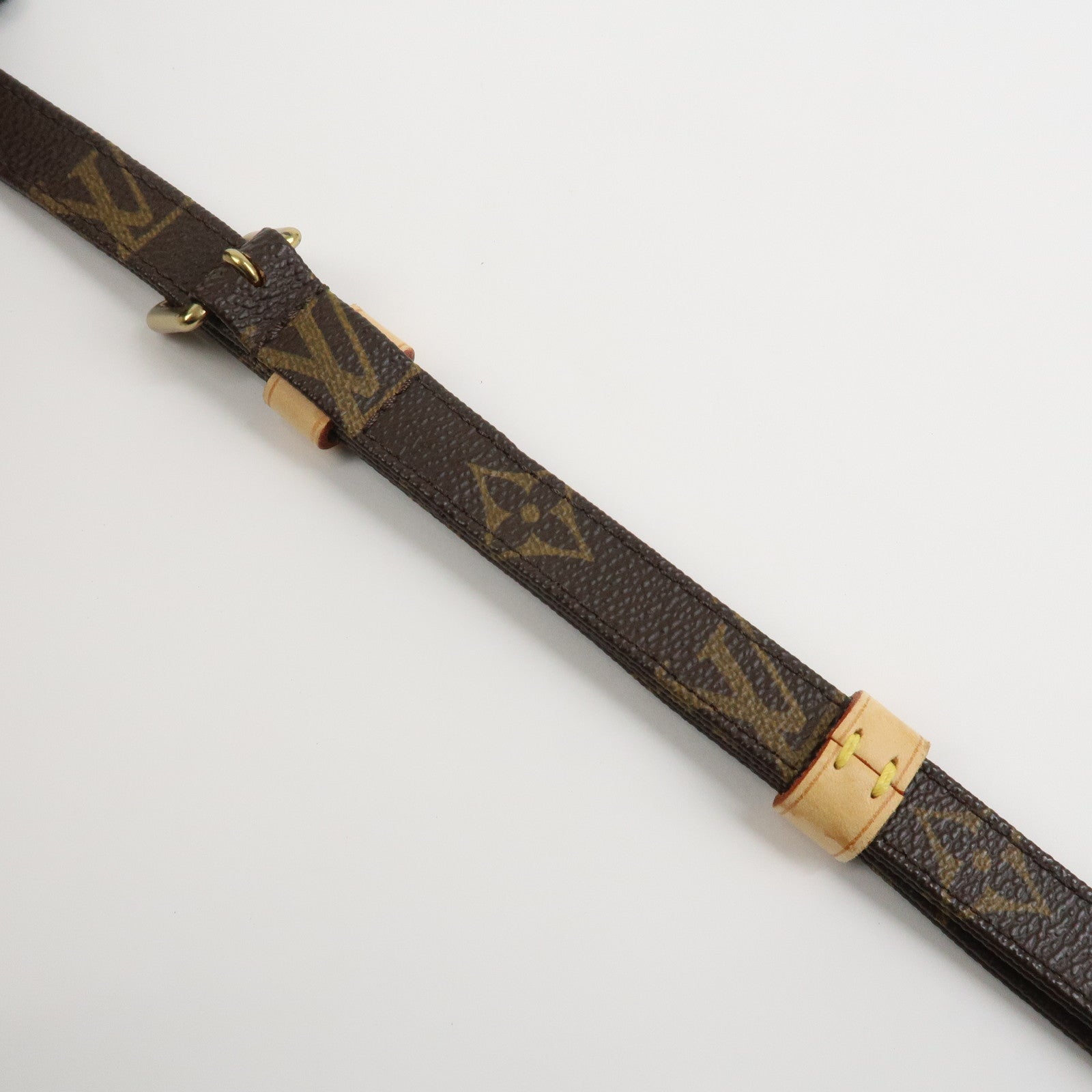 Louis Vuitton Monogram Adjustable Shoulder Strap Brown 120cm J52315
