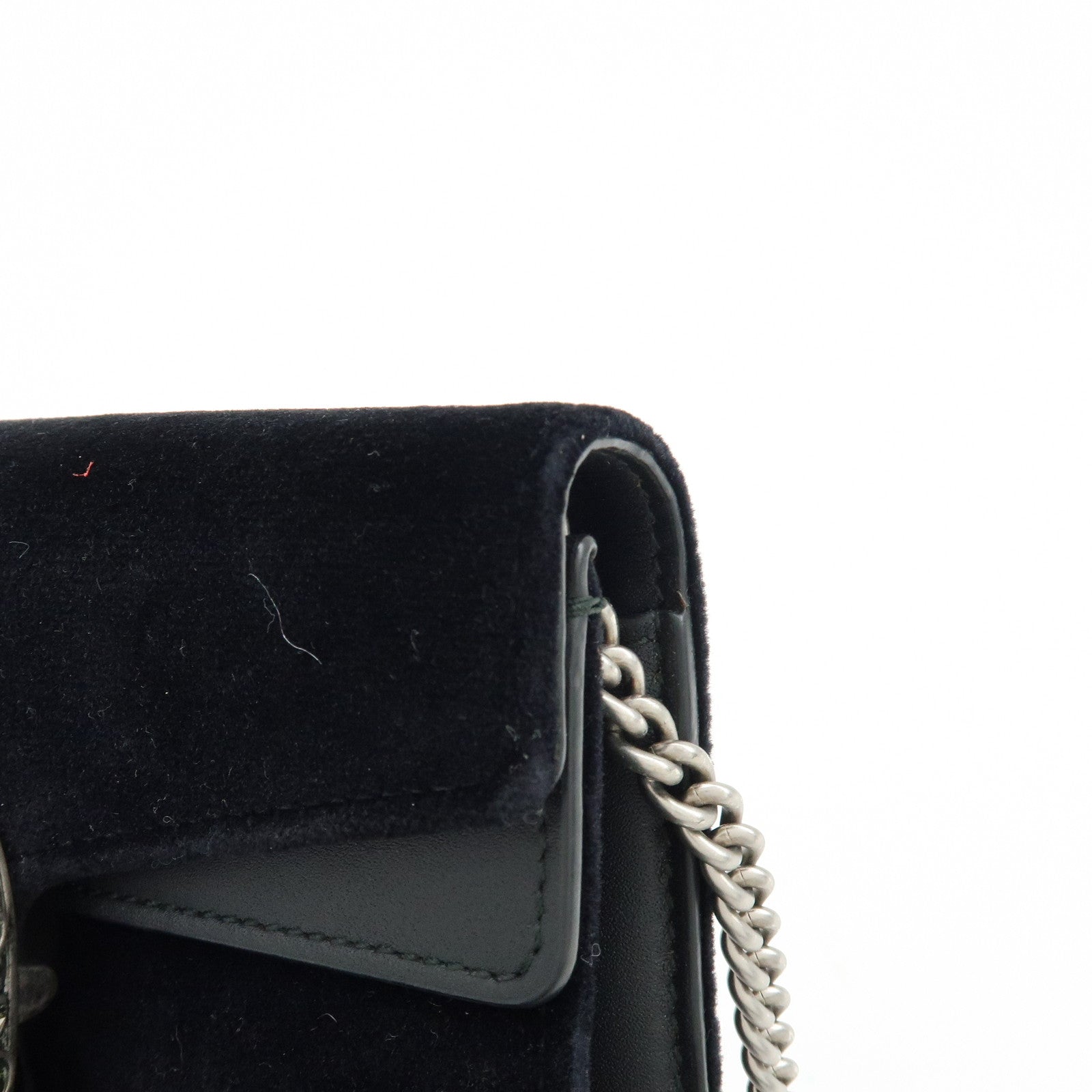GUCCI Dionysus Super Mini Suede Leather Chain Shoulder Bag 476432