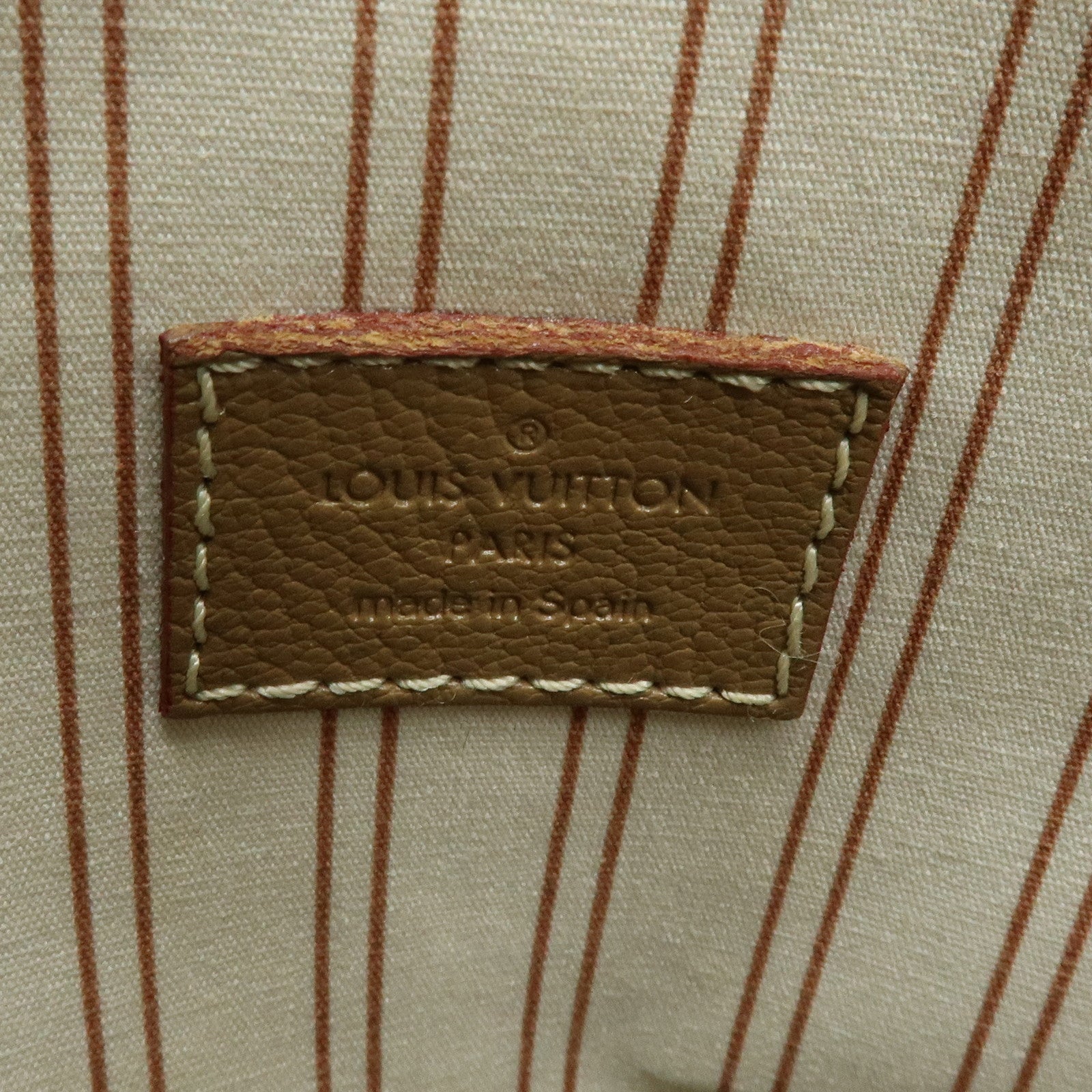 Louis Vuitton Antigua Poaplum GM Canvas Leather Tote Bag M48831