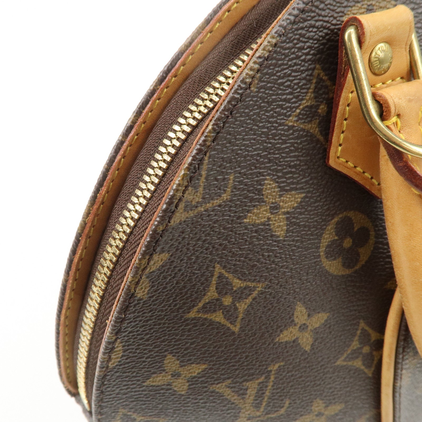 Louis Vuitton Monogram Ellipse PM Hand Bag Brown M51127 Used