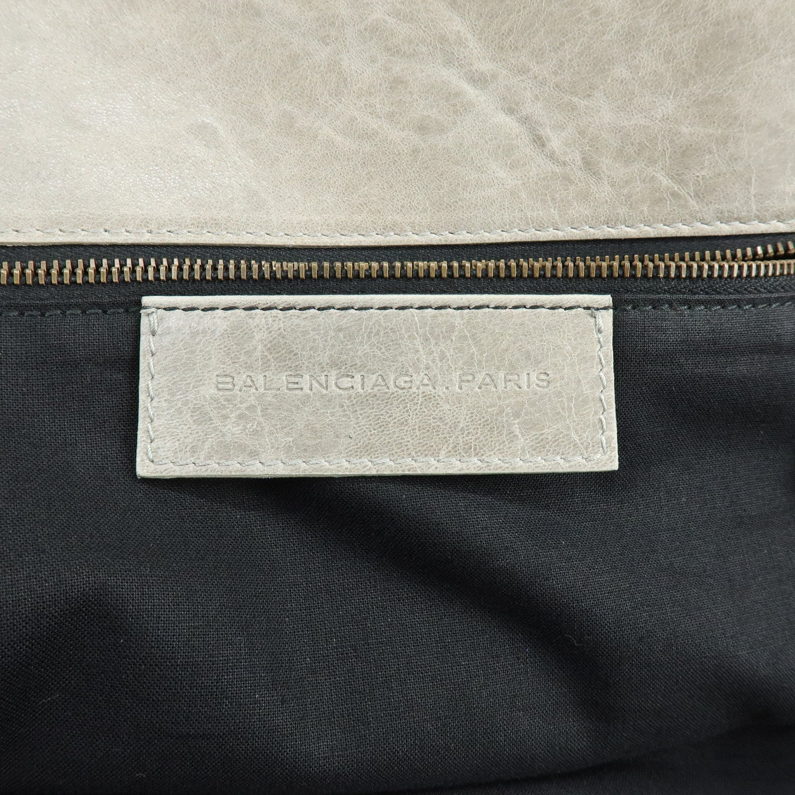 BALENCIAGA The Shopping Leather Tote Bag Shoulder Bag Gray
