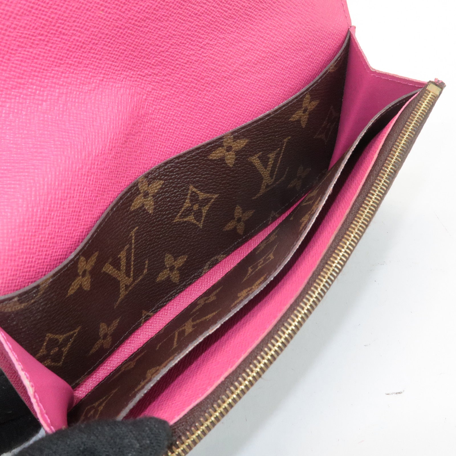 Louis Vuitton Monogram Portefeuille Emily Flower Wallet M64202 Used