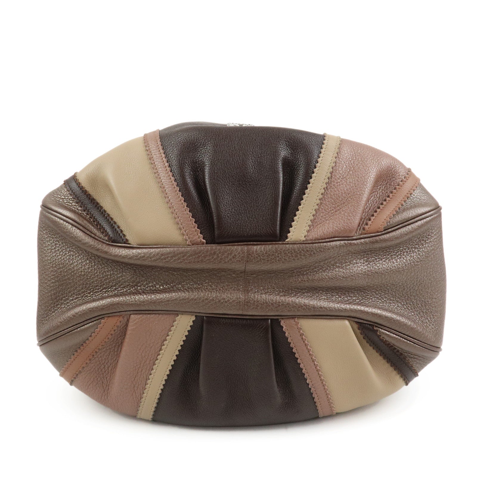 LOEWE Tassel Panel 2Way Bag Hand Bag Initial Y.O Stamped Brown