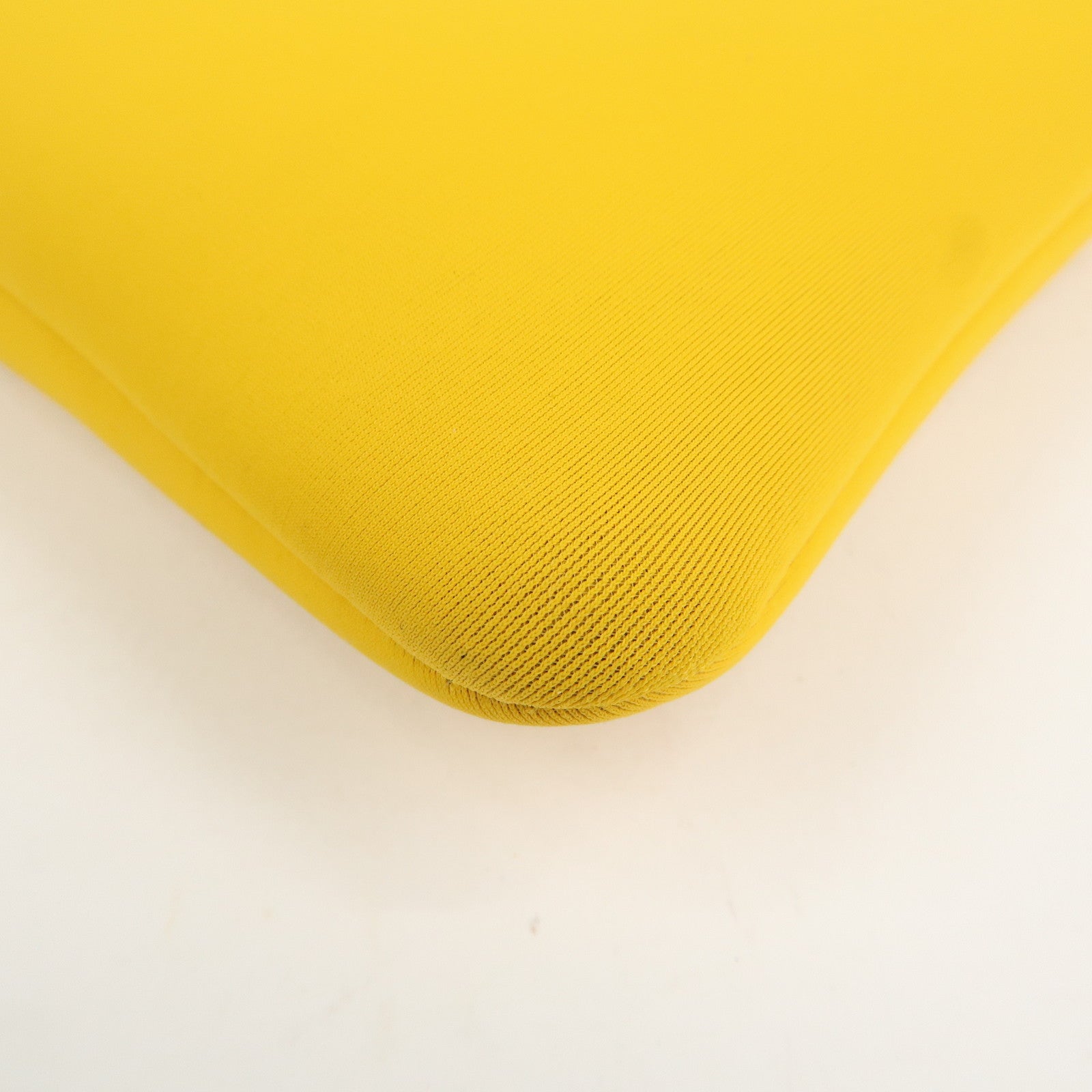 HERMES Neoprene Leather Neobain PM Pouch Cosmetic Pouch Yellow