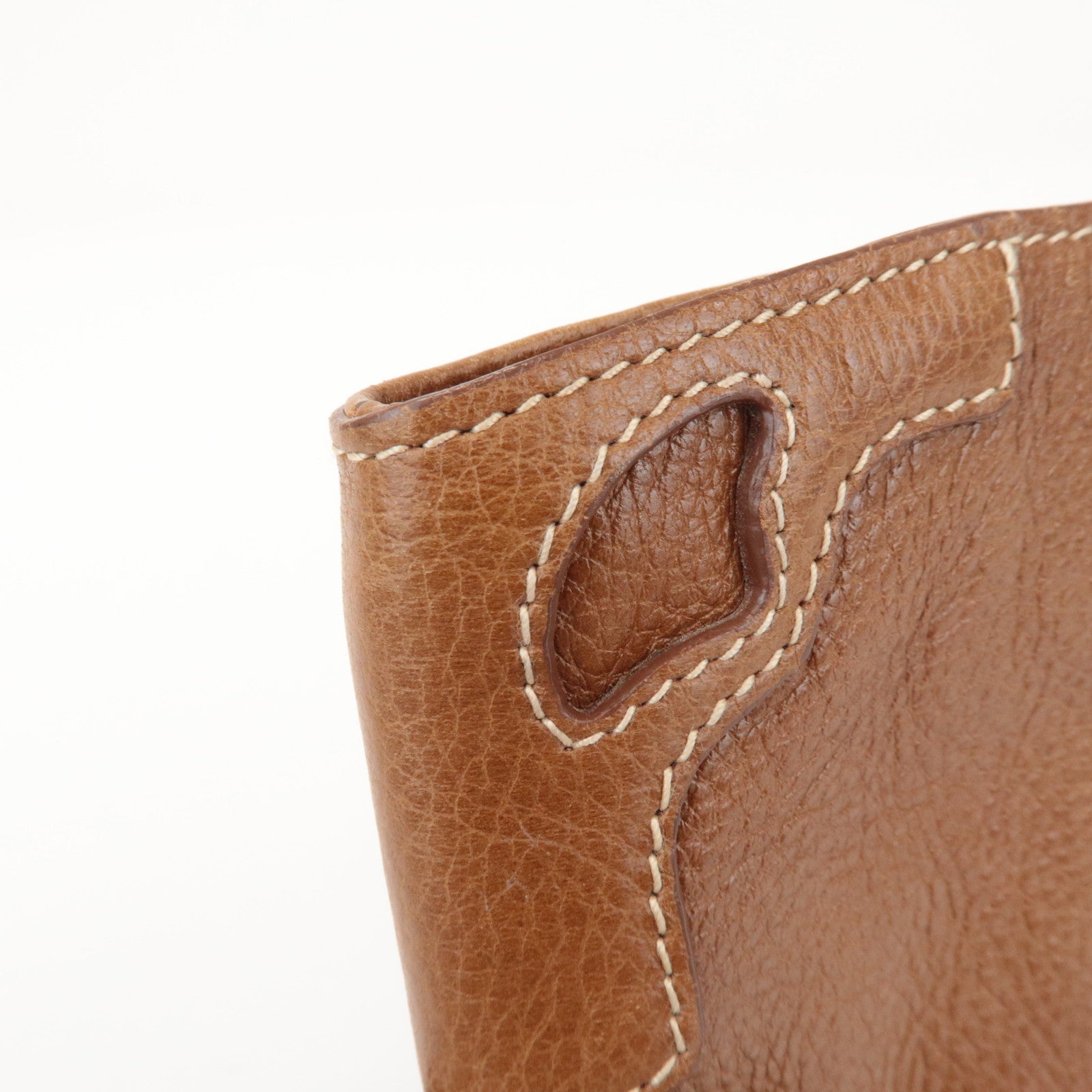 Cartier Marcello de Cartier 2C Logo Leather Pouch Wrist Bag Brown