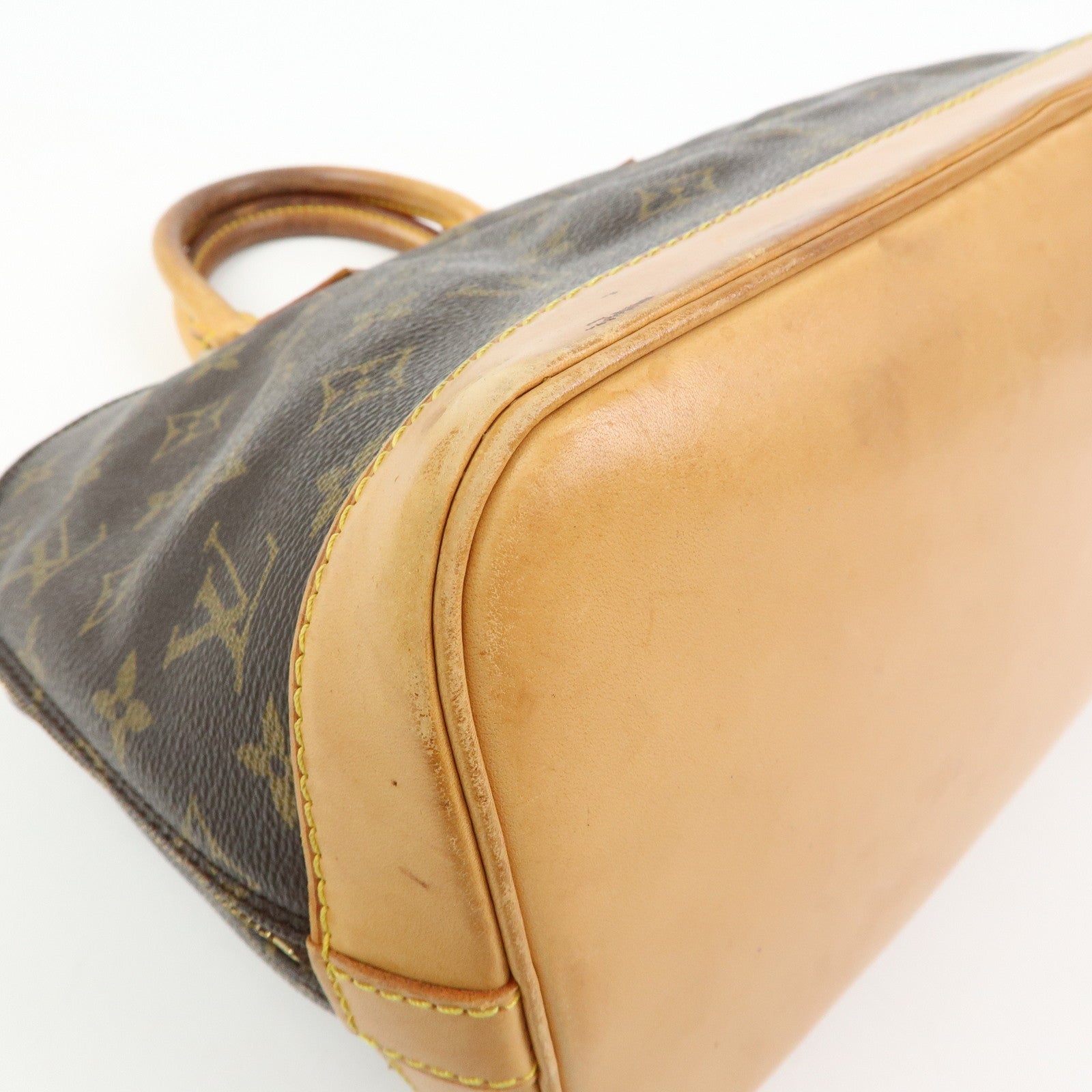 Louis Vuitton Monogram Alma Hand Bag Brown M51130