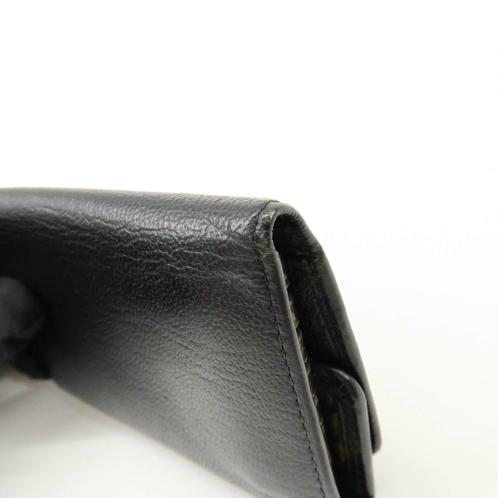 CHANEL COCO Mark Leather Key Case Key Holder Black