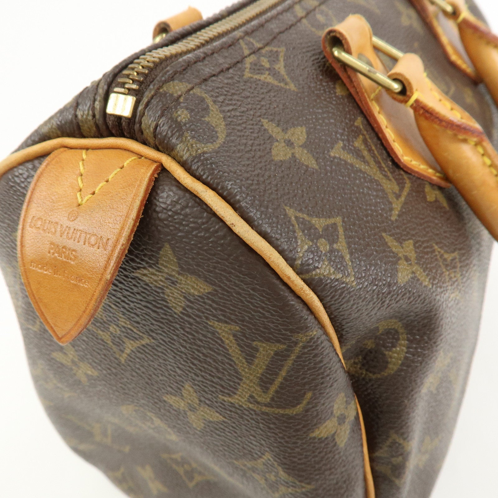 Louis Vuitton Monogram Speedy 25 Boston Bag Hand Bag Brown M41528