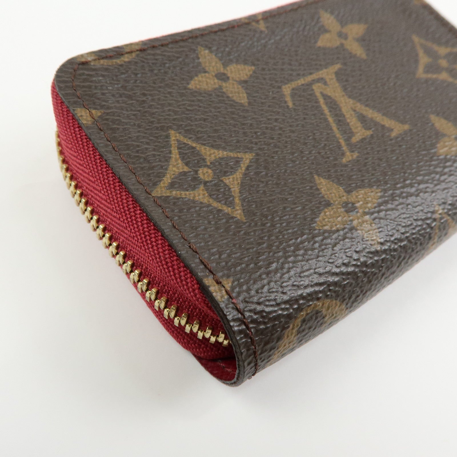 Louis Vuitton Monogram Multicartes Card Case Brown Fuchsia M61299