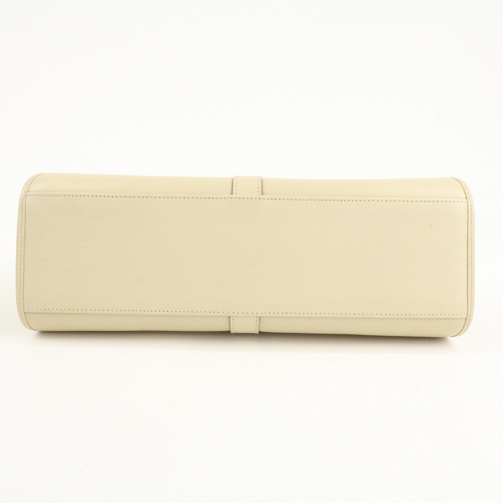 GUCCI Jackie Leather Shoulder Bag Hand Bag Light Beige 002 1067 Used