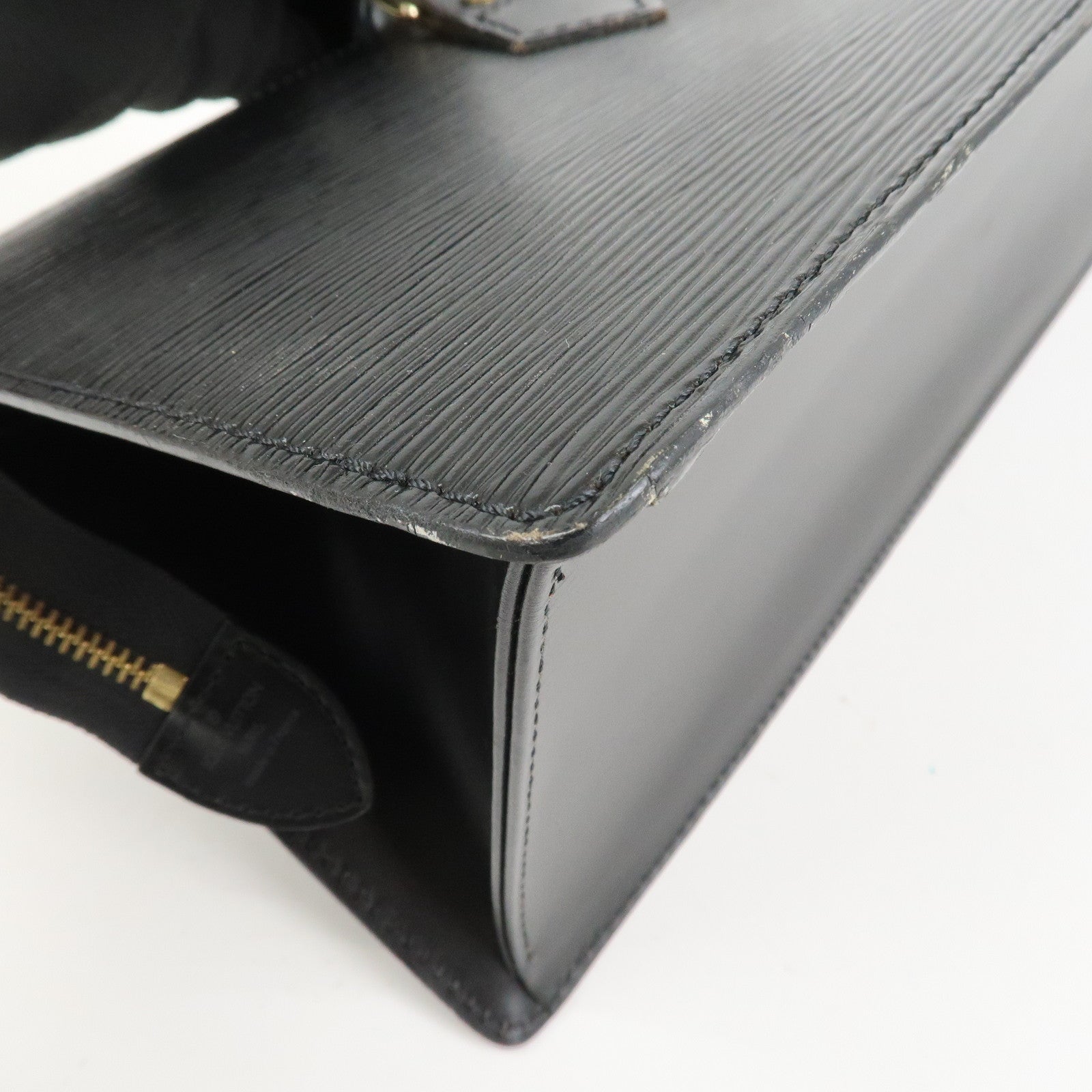 Louis Vuitton Epi Leather Sac Triangle Hand Bag Noir Black M52092