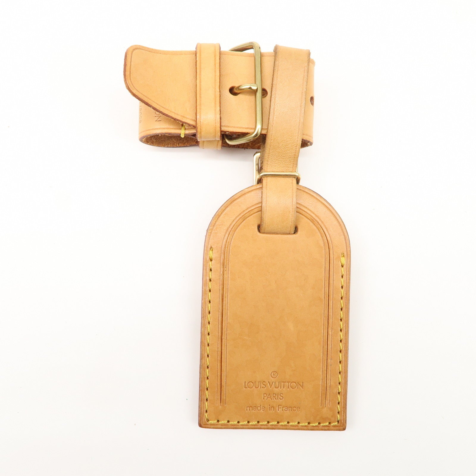 Louis Vuitton Set of 15 Nume Leather Name Tag & Poignet Natural Used