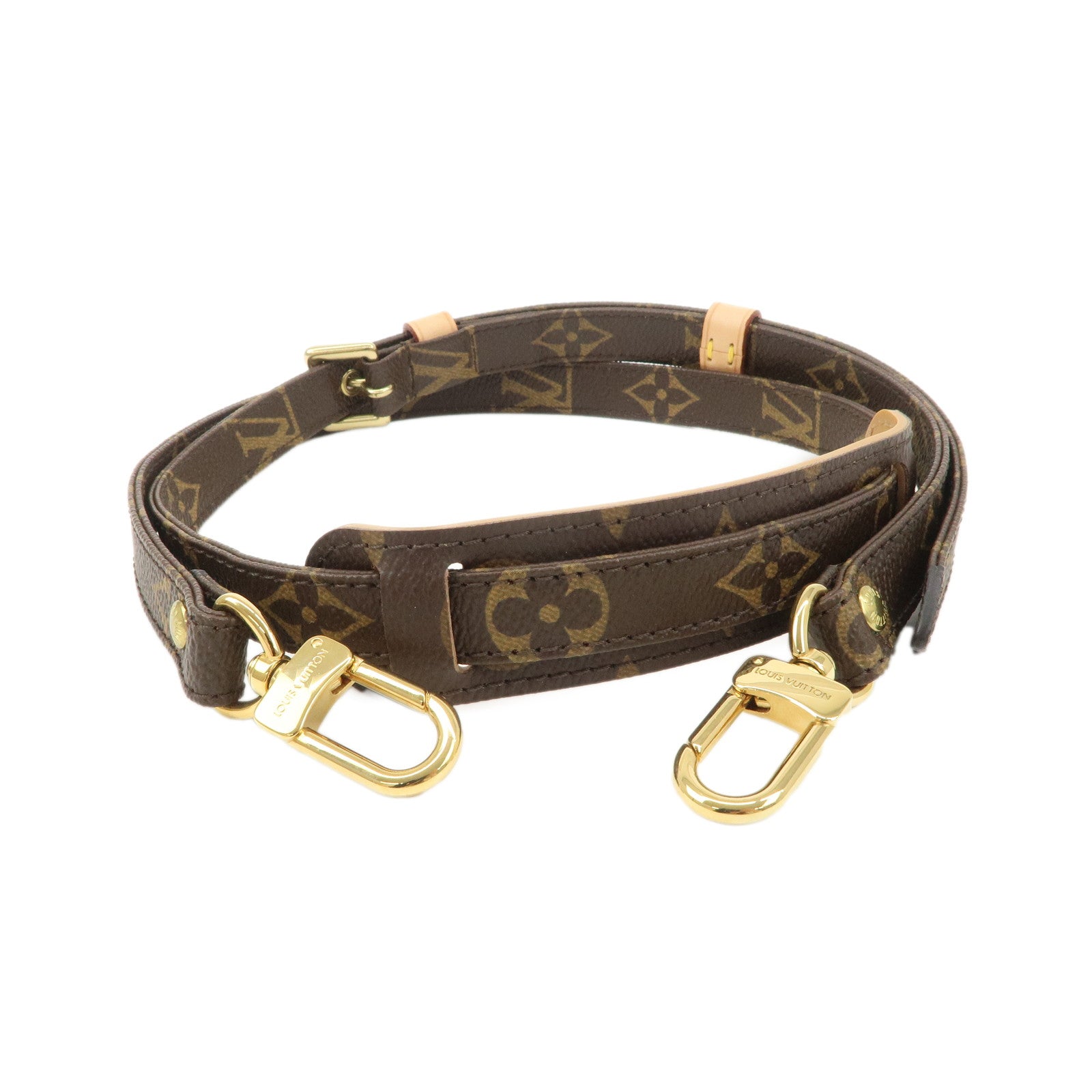 Louis Vuitton Monogram Canvas Adjustable Shoulder Strap 120cm Brown Used