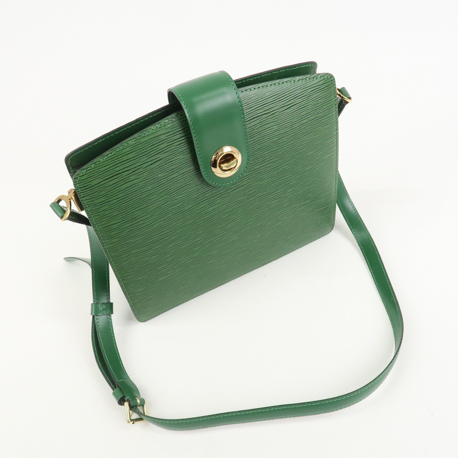 Louis Vuitton Epi Capucines Leather Shoulder Bag BorneoGreen M52344