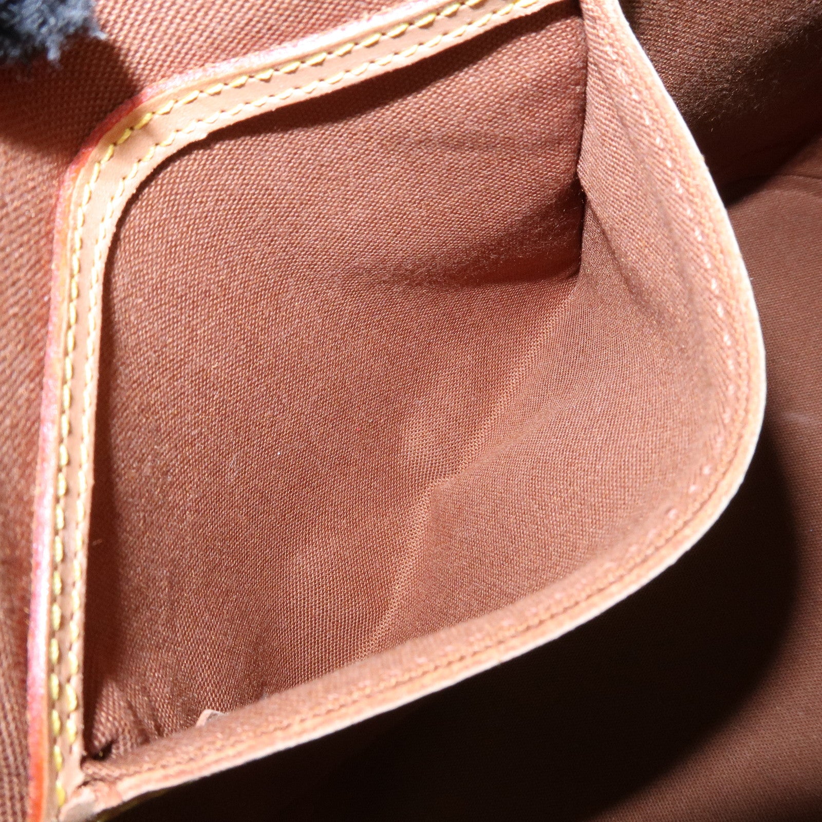 Louis Vuitton Monogram Alma Canvas Leather Hand Bag Brown M51130