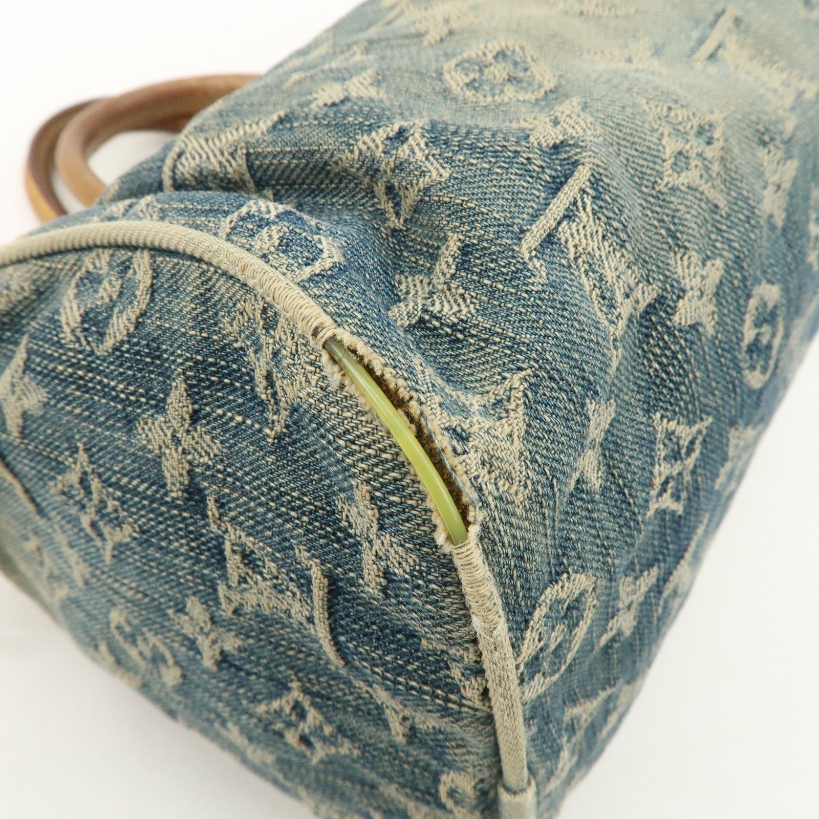 Louis Vuitton Monogram Denim Neo Speedy Boston Bag Blue M95019