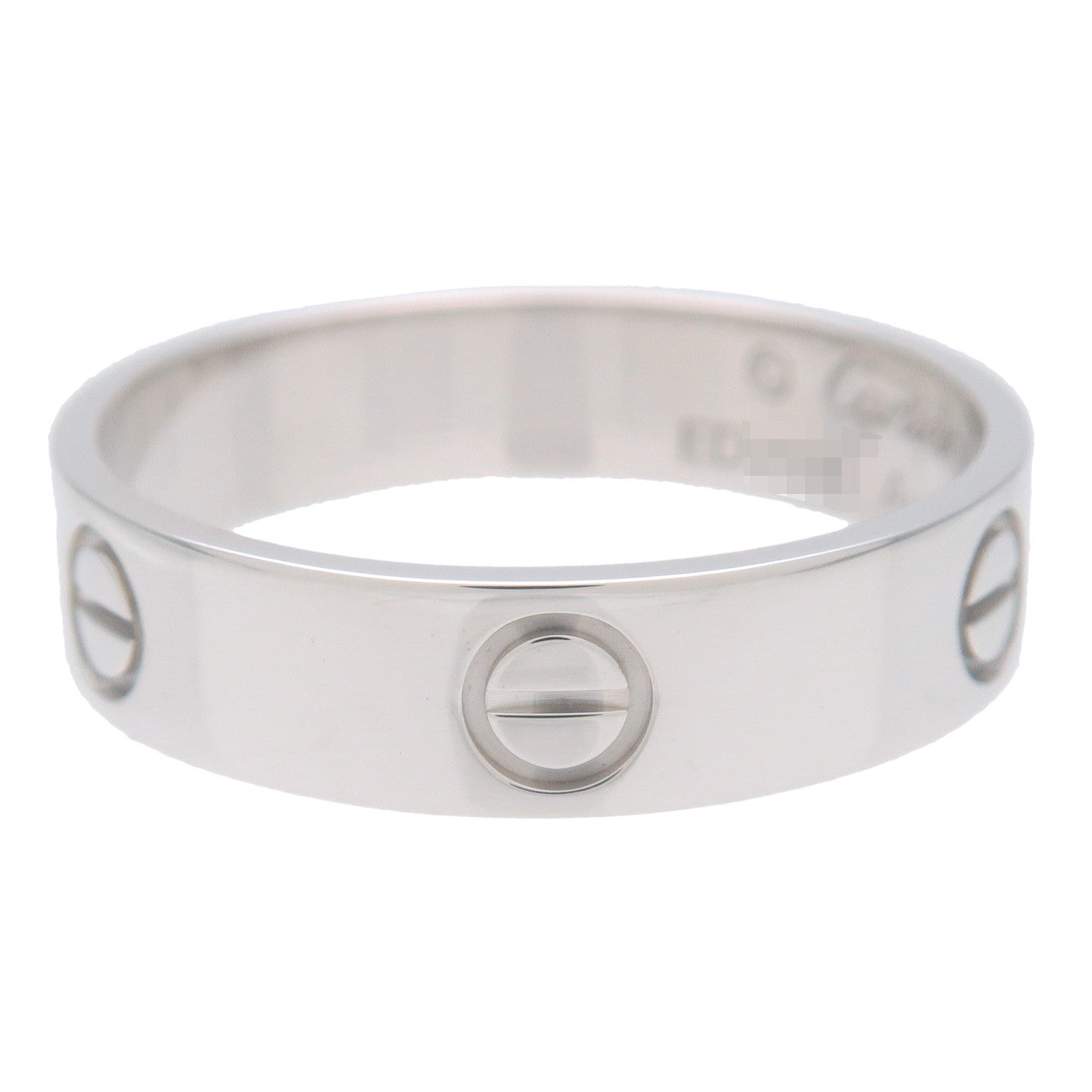 Cartier Love Ring #65 K18WG 750WG White Gold US11-11.5 EU64.5 Used