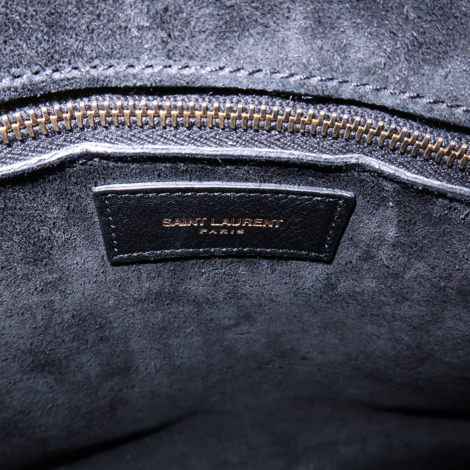 SAINT LAURENT Sac de Jour Logo Leather Tote Bag Hand Bag Black