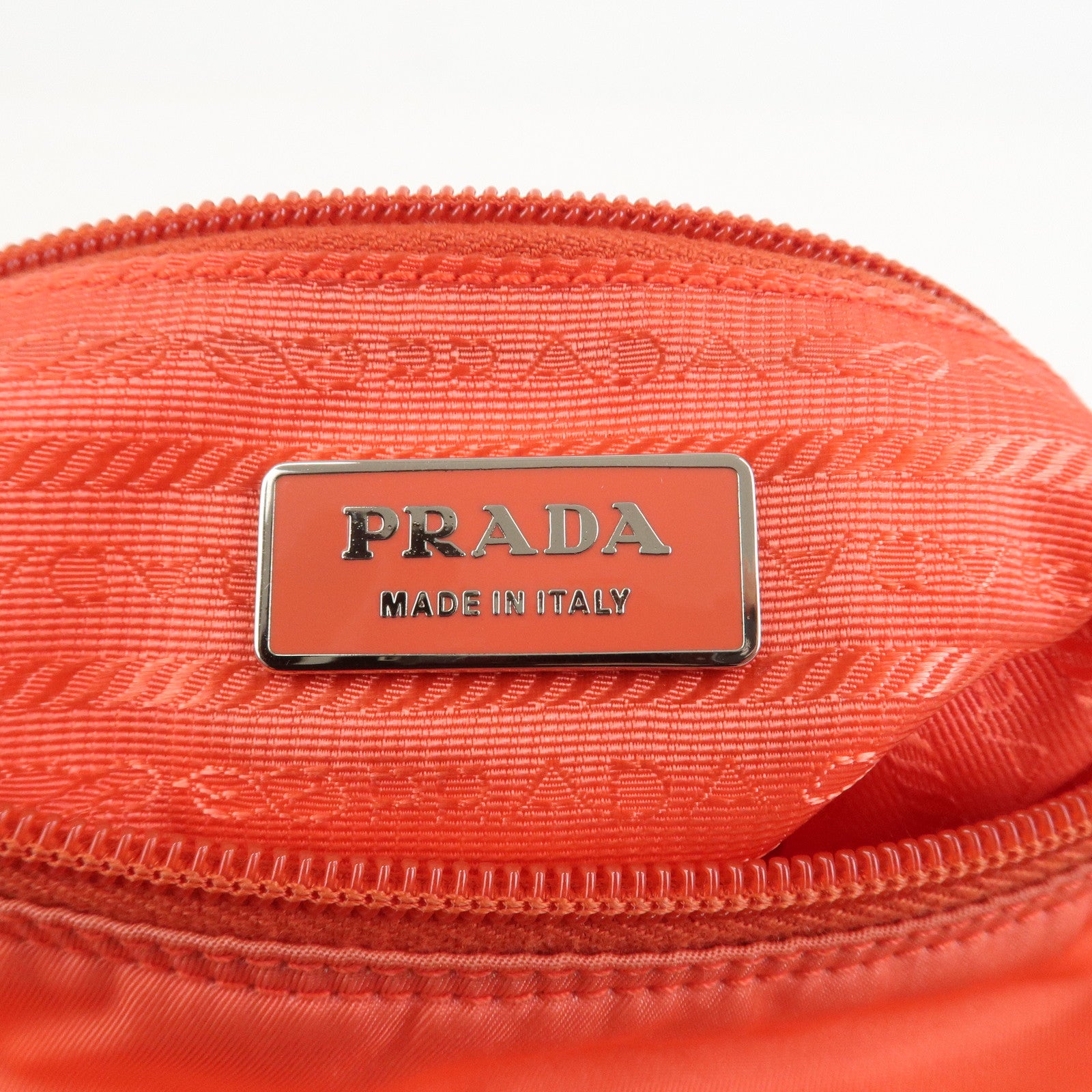 PRADA Triangle Logo Nylon Leather Shoulder Bag Crossbody Bag BT8994