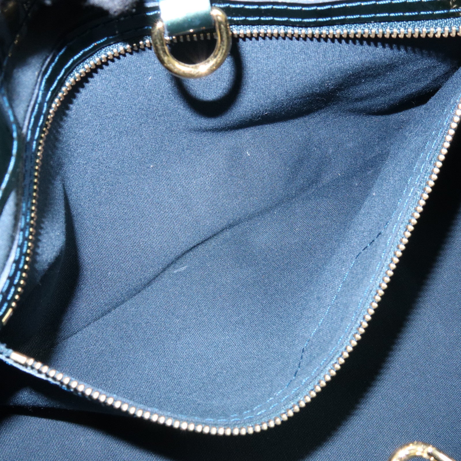 Louis Vuitton Monogram Vernis Wilshire PM Hand Bag Bleu Nuit M93684