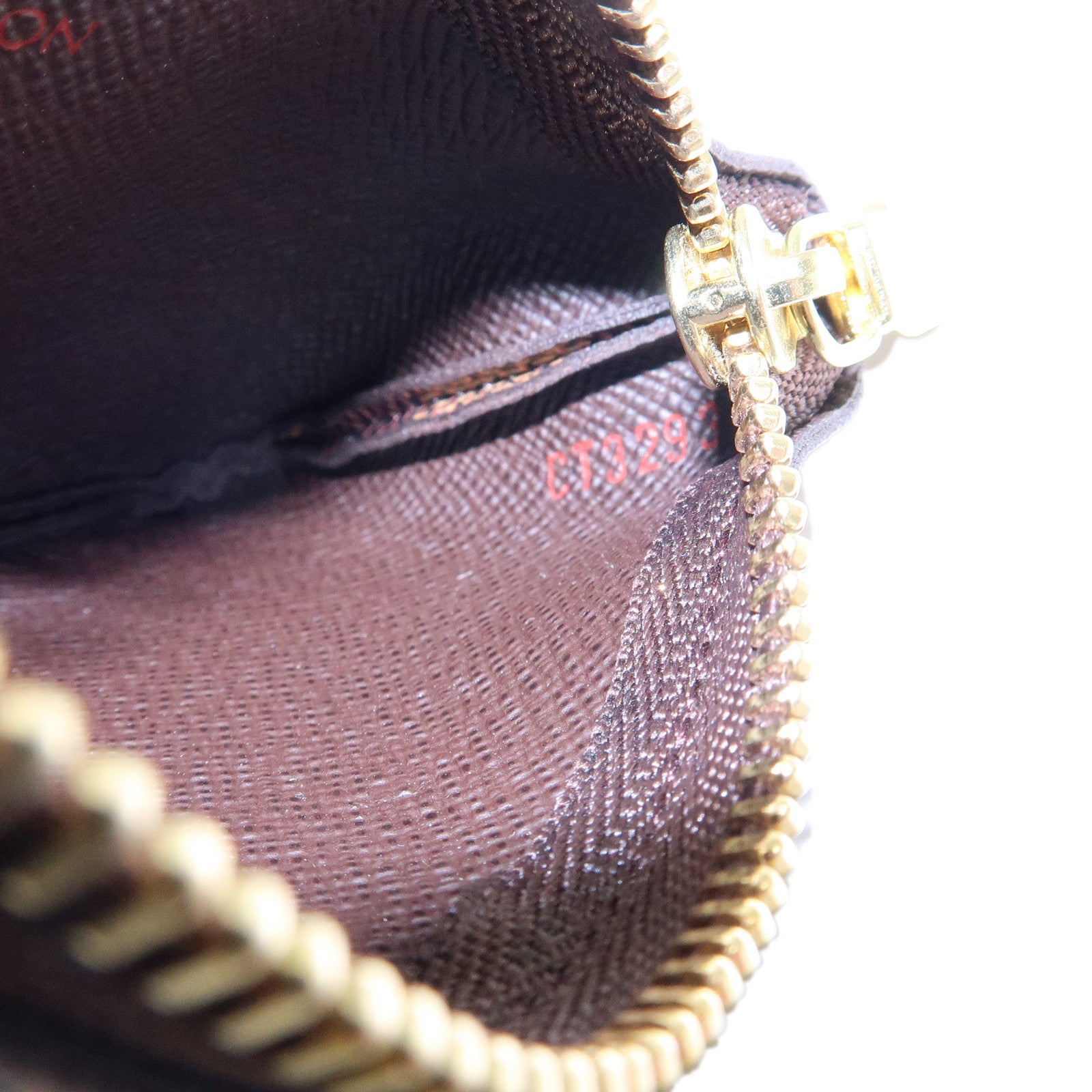Louis Vuitton Damier Canvas Pochette Cles Damier Ebene N62658
