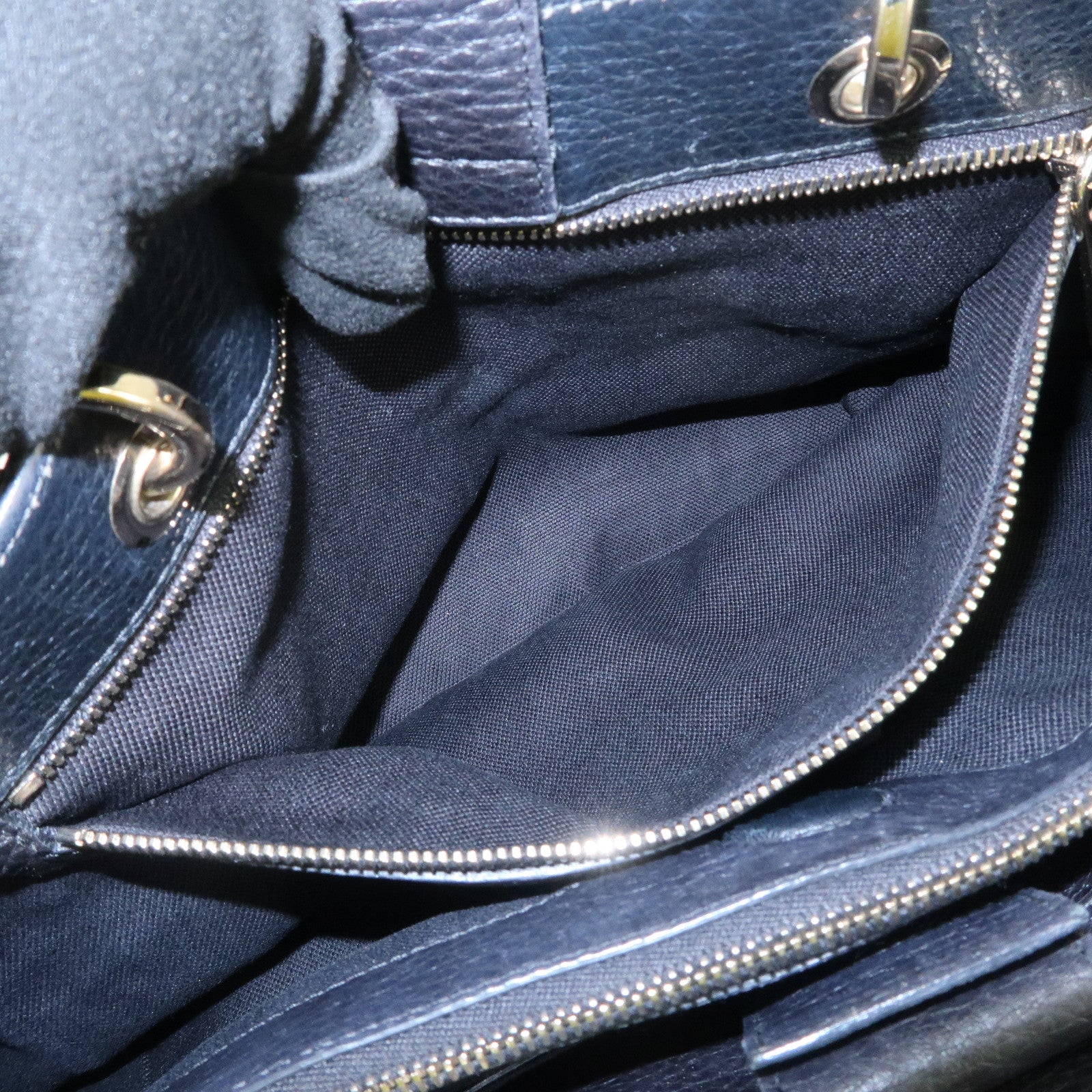 GUCCI Bamboo Shopper Medium 2Way Bag Shoulder Bag Black 323660