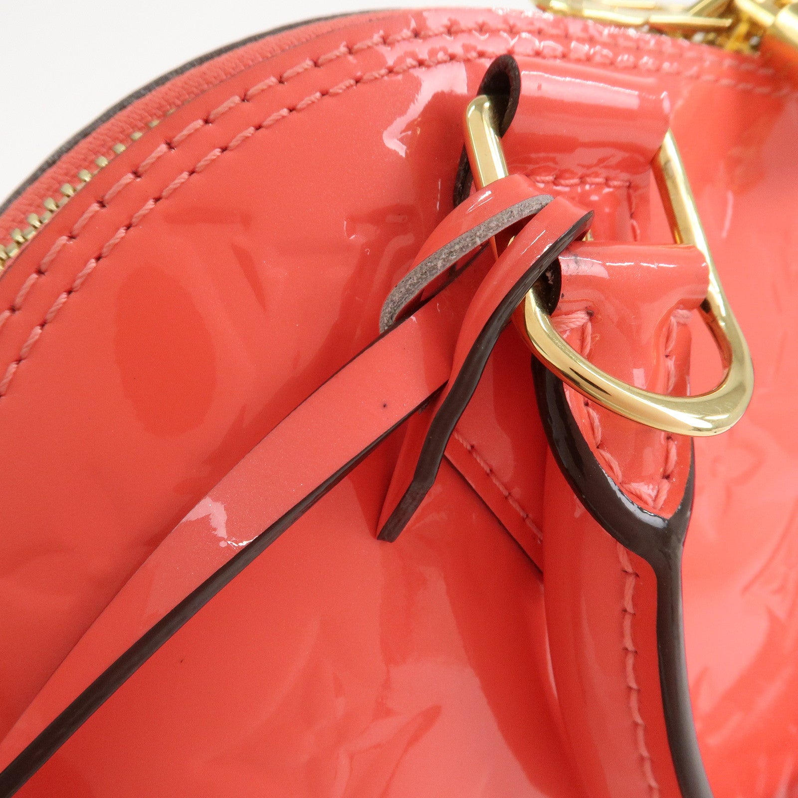 Louis Vuitton Monogram Vernis Alma BB 2Way Bag Hand Bag Rose Rich M90259