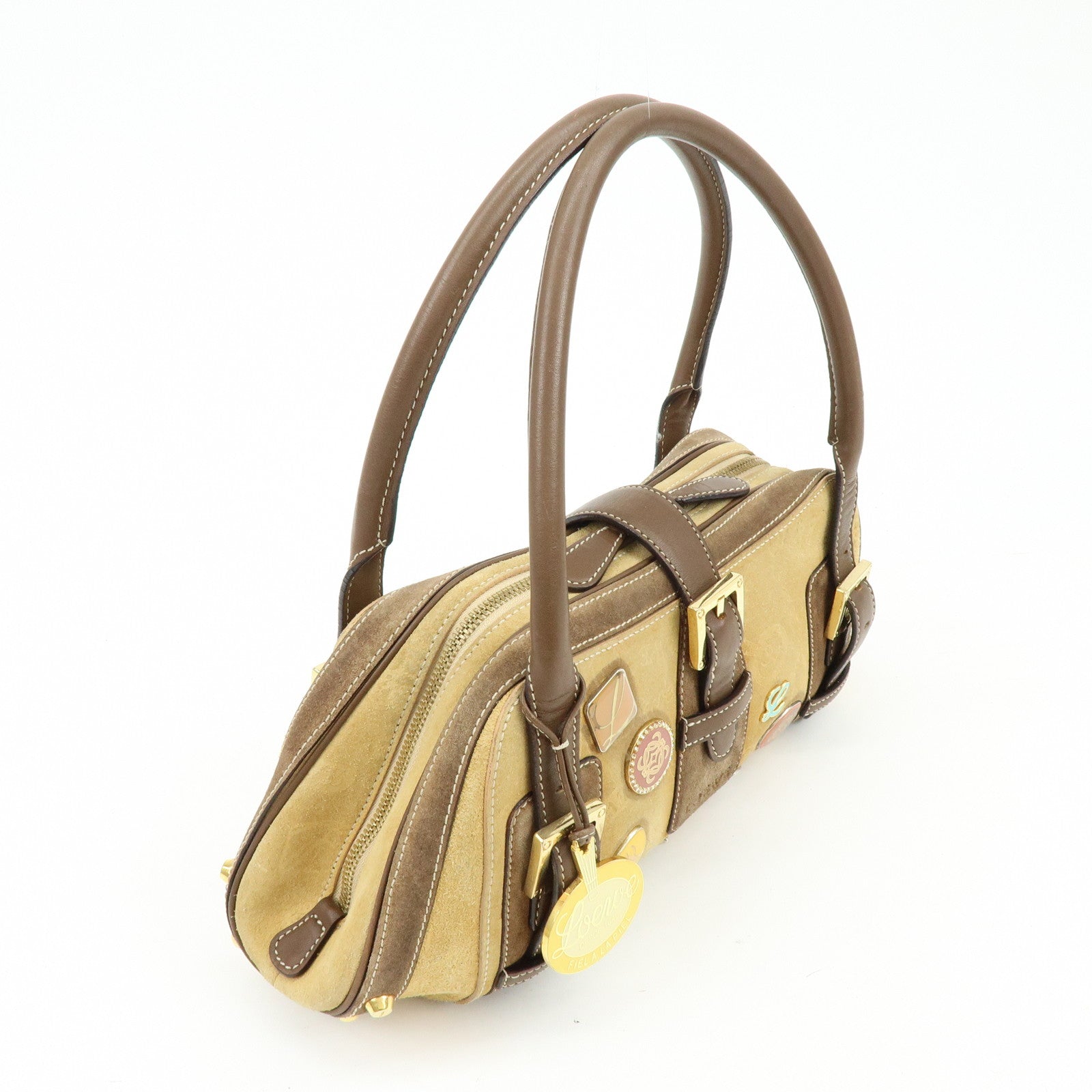 LOEWE Senda Suede Leather Shoulder Hand Bag 160ANIVERSARIO Brown