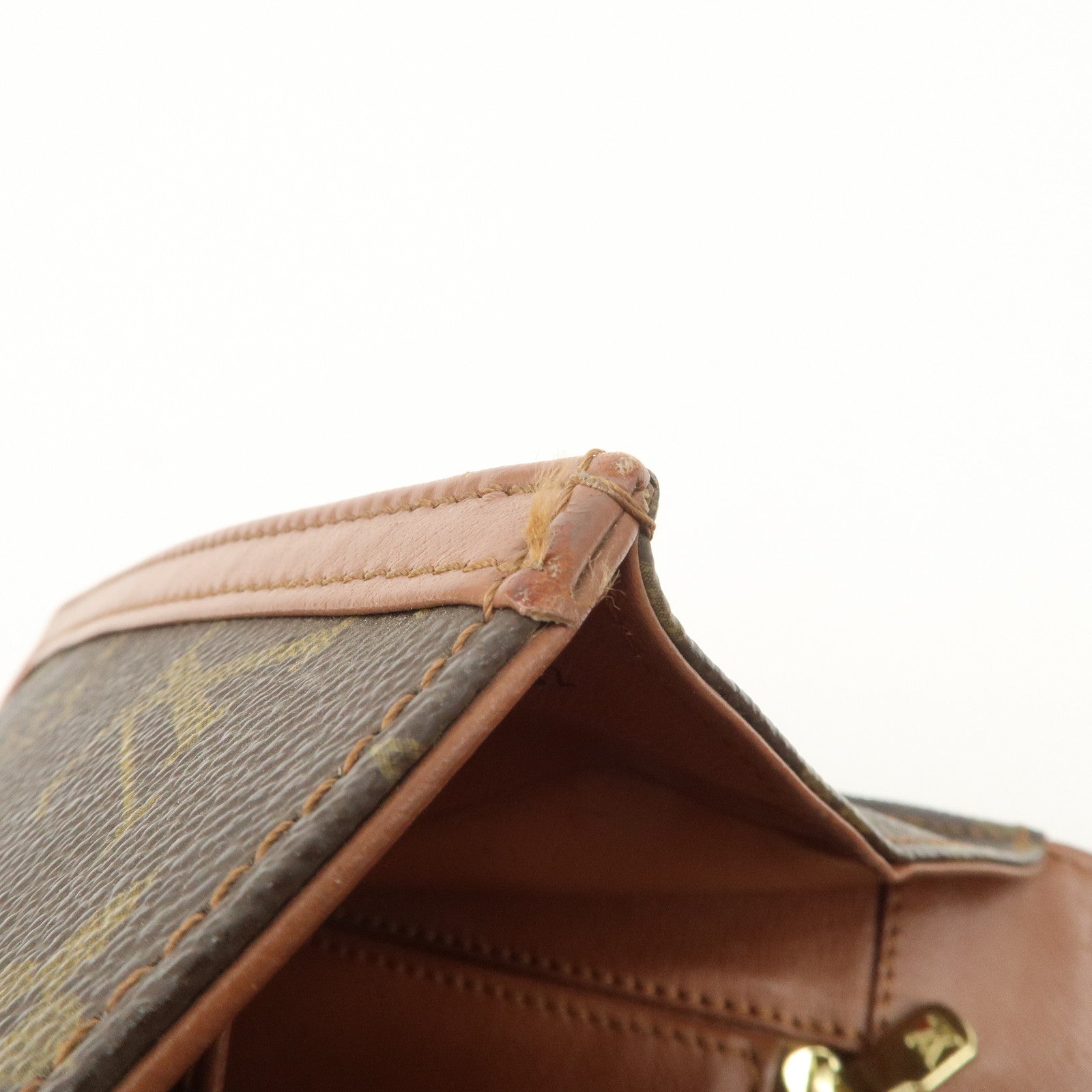 Louis Vuitton Monogram Pochette Damme PM Clutch Bag Brown M51812