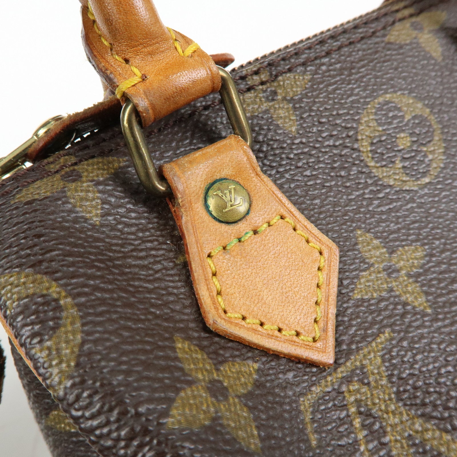 Louis Vuitton Monogram Mini Speedy & Strap Hand Bag Brown M41534